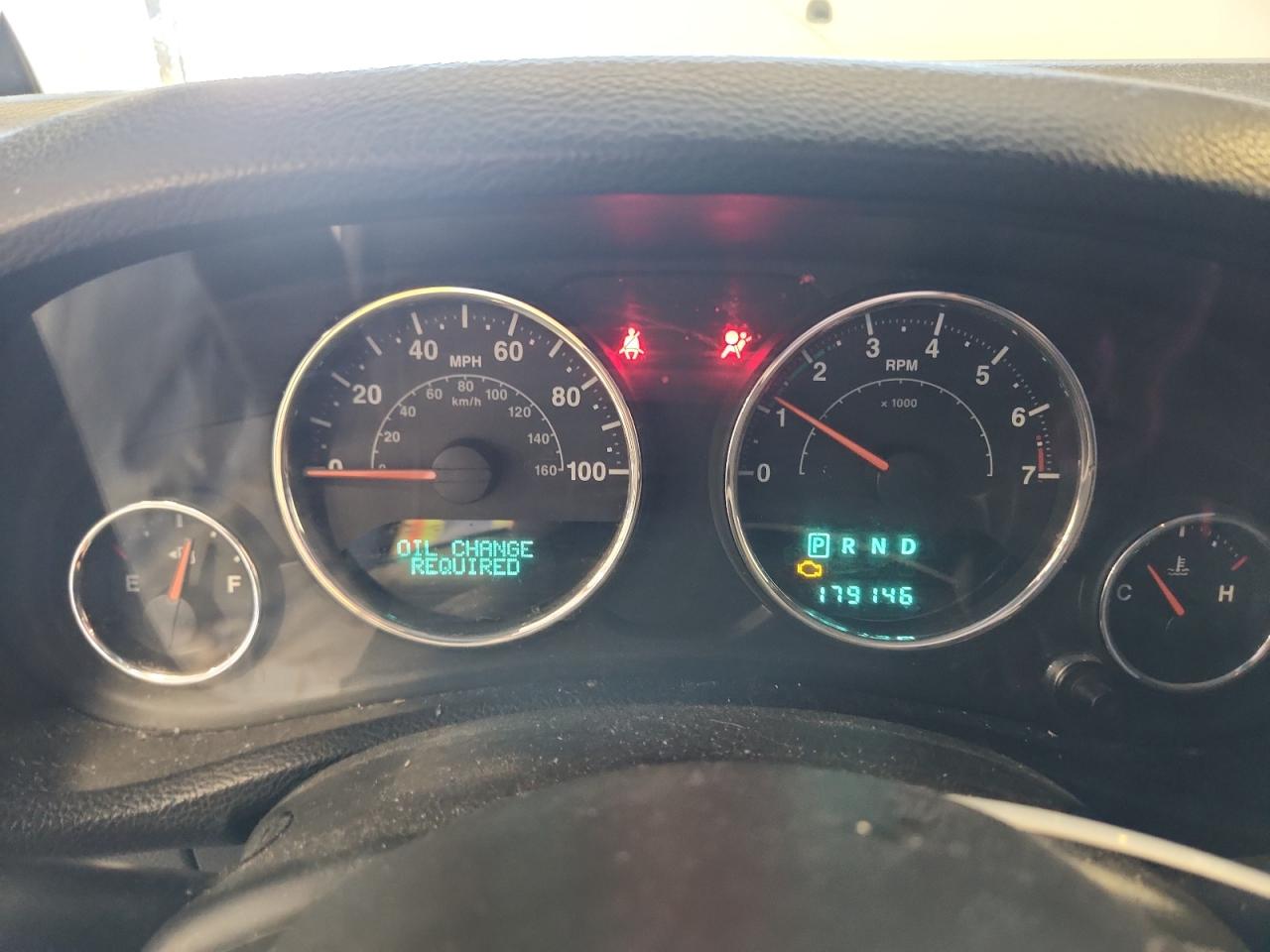 2014 Jeep Wrangler Unlimited Sport White vin: 1C4BJWDG6EL113215 Damage: Warning Light - Engine, On, Unacceptable