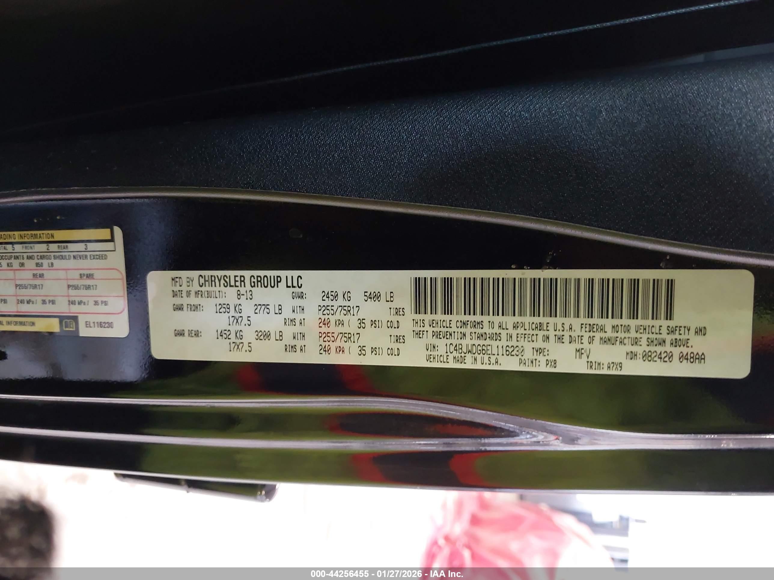 2014 Jeep Wrangler Unlimited Sport Черный vin: 1C4BJWDG6EL116230