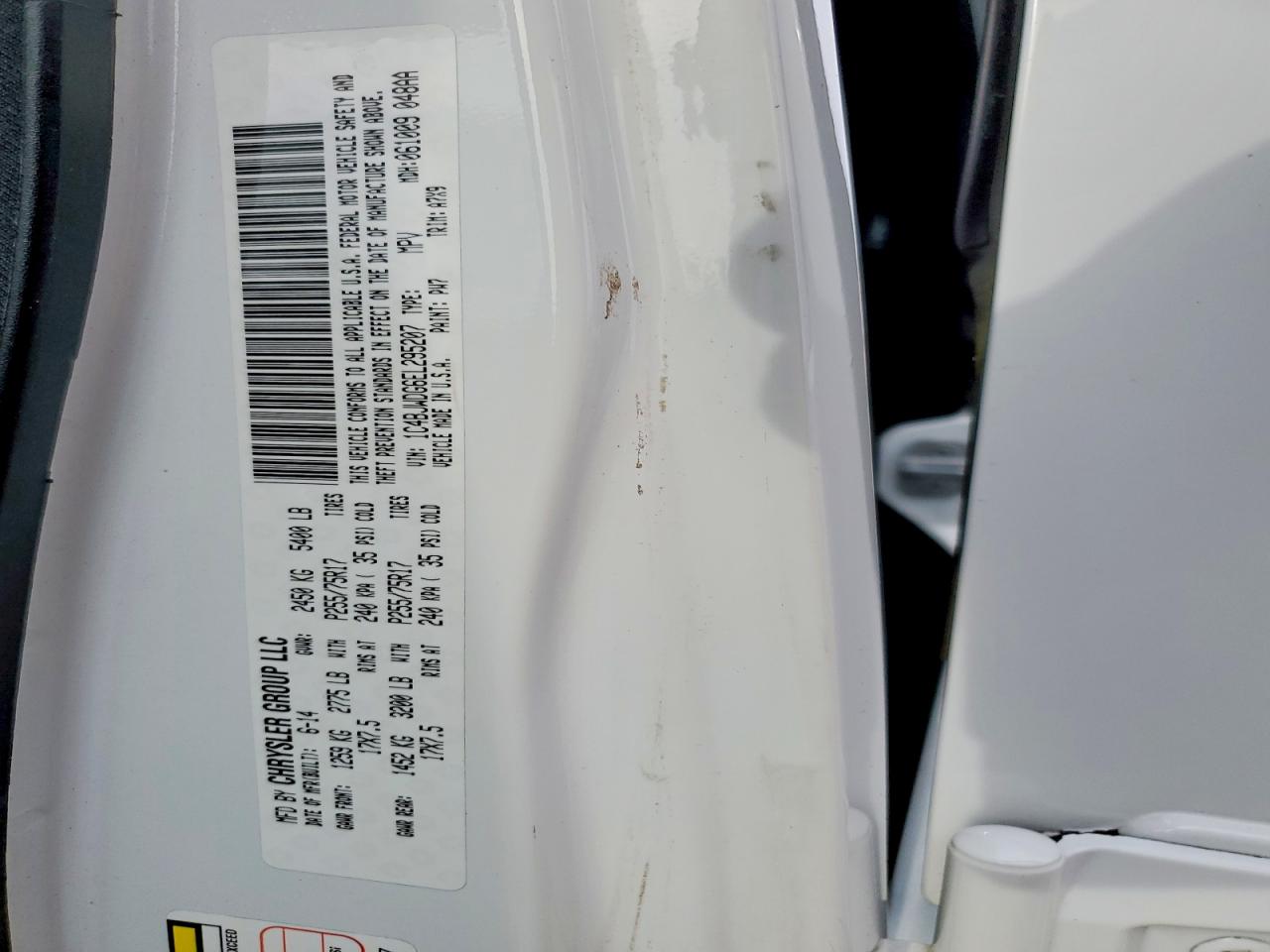 2014 Jeep Wrangler Unlimited Sport White vin: 1C4BJWDG6EL295207