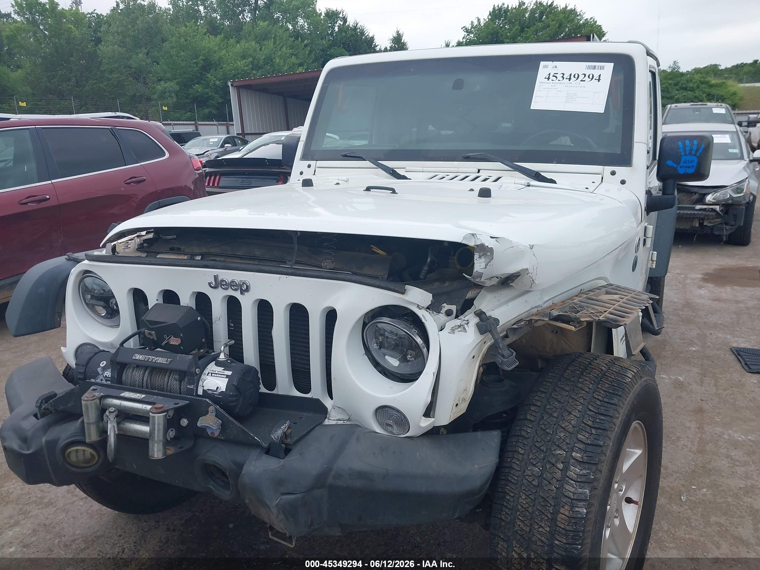 2015 Jeep Wrangler Unlimited Sport White vin: 1C4BJWDG6FL536667