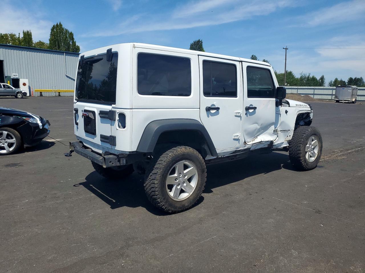 2015 Jeep Wrangler Unlimited Sport White vin: 1C4BJWDG6FL684916