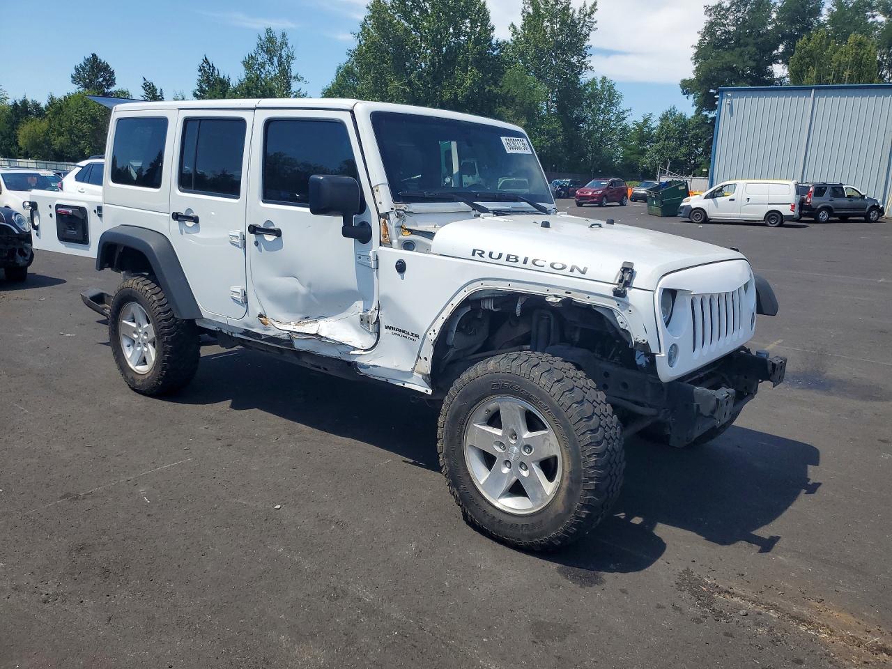 2015 Jeep Wrangler Unlimited Sport White vin: 1C4BJWDG6FL684916