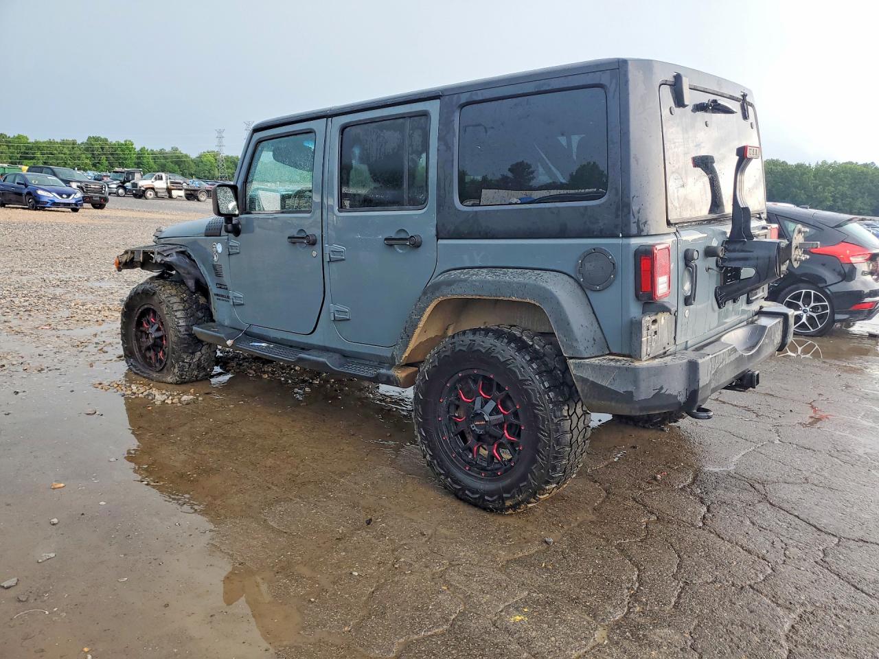 2015 Jeep Wrangler Unlimited Sport Blue vin: 1C4BJWDG6FL698539