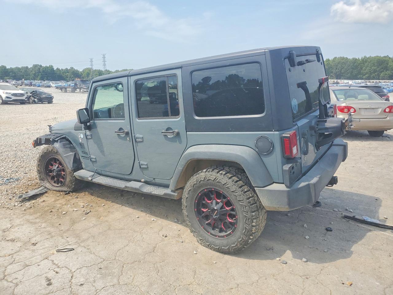 2015 Jeep Wrangler Unlimited Sport Gray vin: 1C4BJWDG6FL698539
