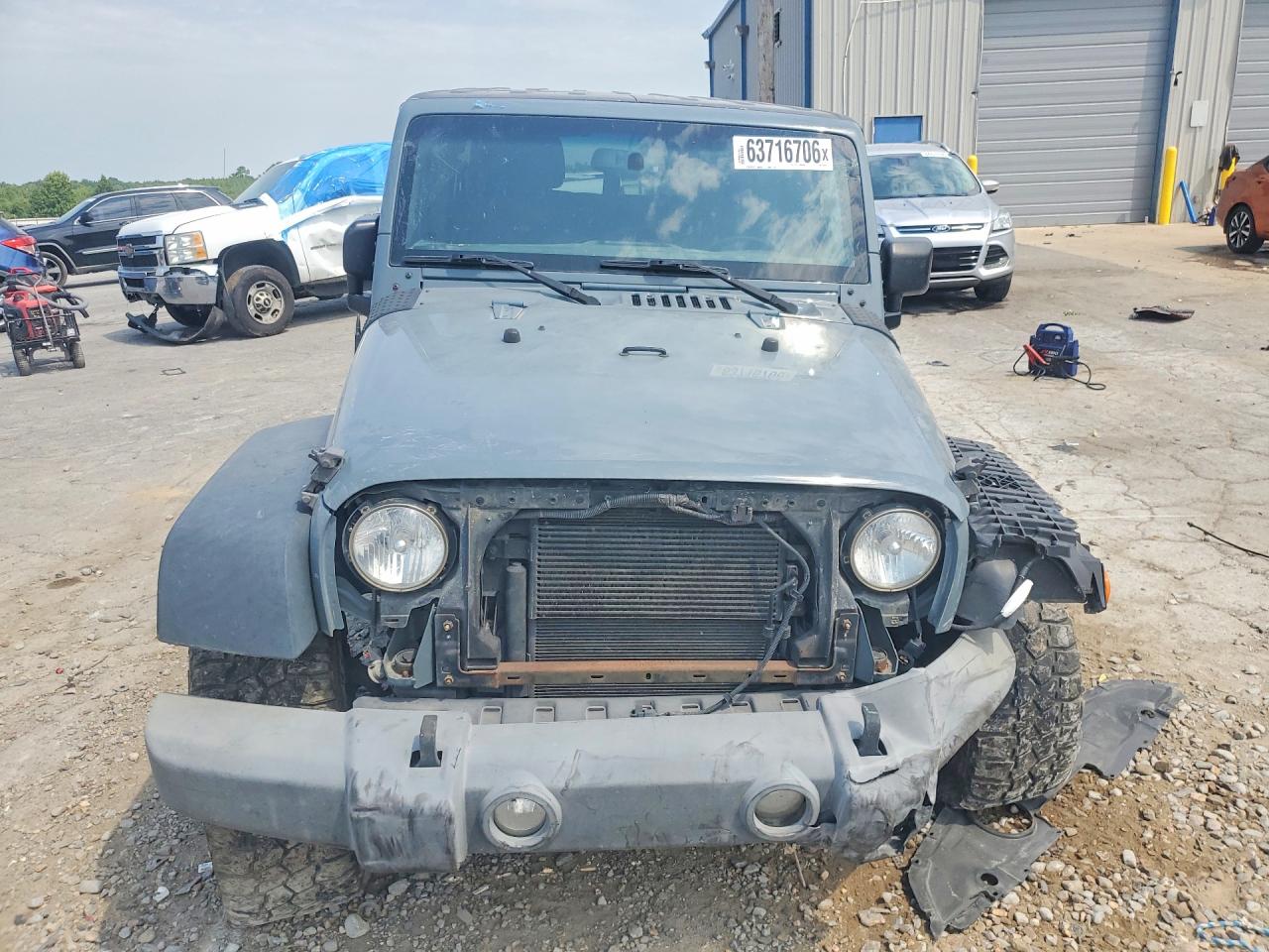 2015 Jeep Wrangler Unlimited Sport Gray vin: 1C4BJWDG6FL698539