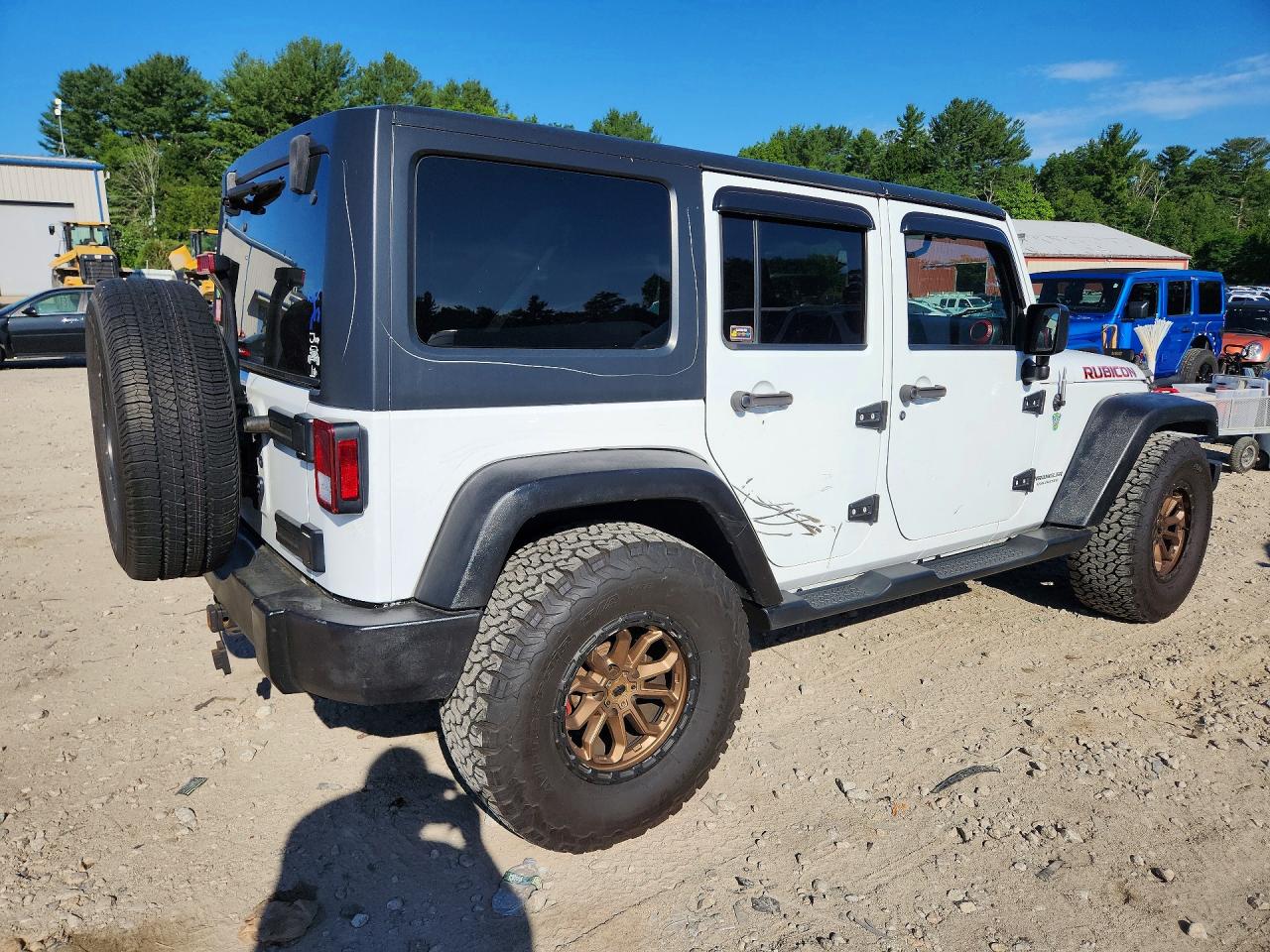 2015 Jeep Wrangler Unlimited Sport White vin: 1C4BJWDG6FL705280