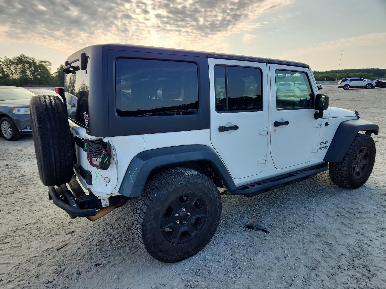 2015 Jeep Wrangler Sport White vin: 1C4BJWDG6FL741292