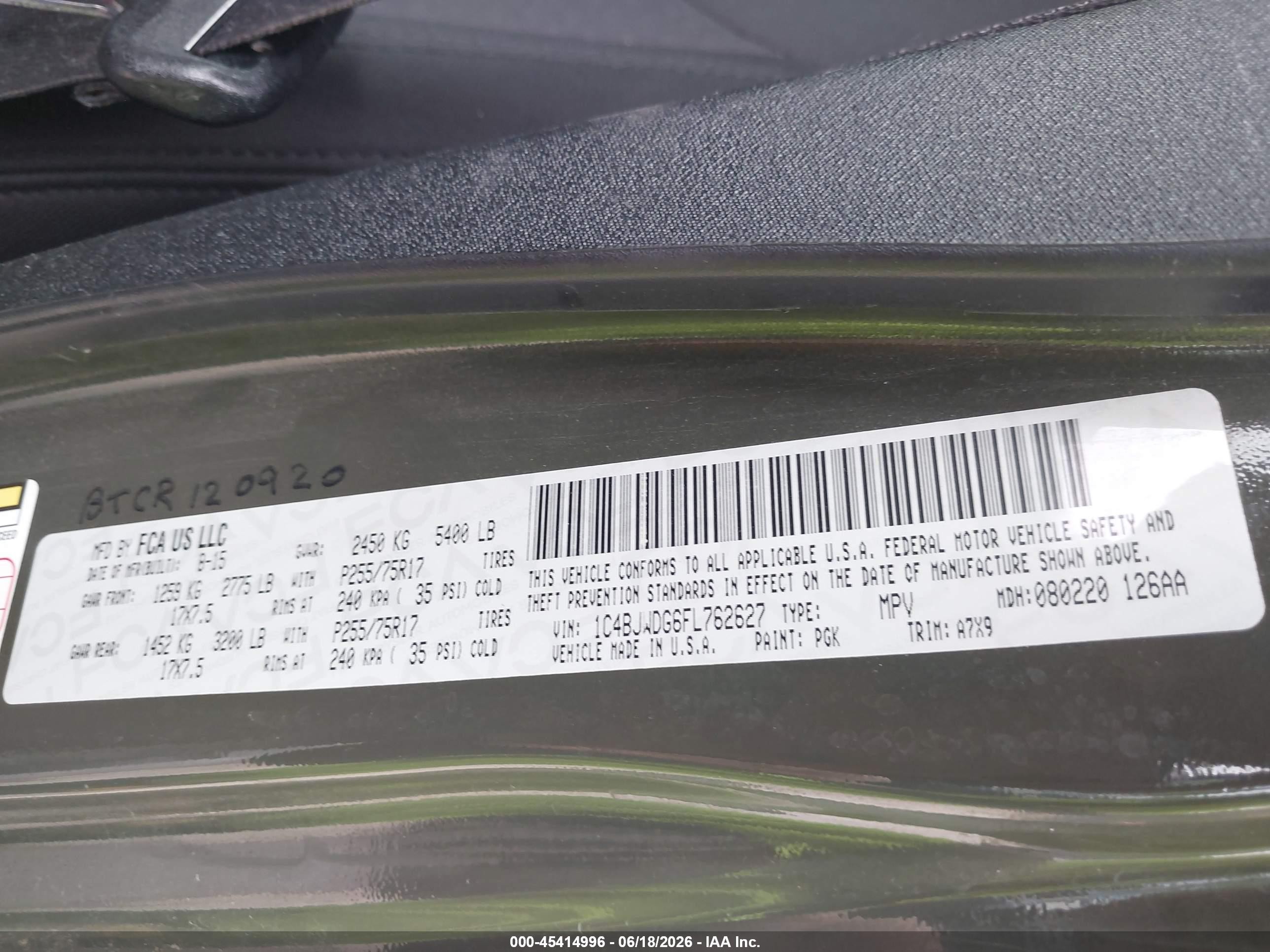 2015 Jeep Wrangler Unlimited Sport Green vin: 1C4BJWDG6FL762627