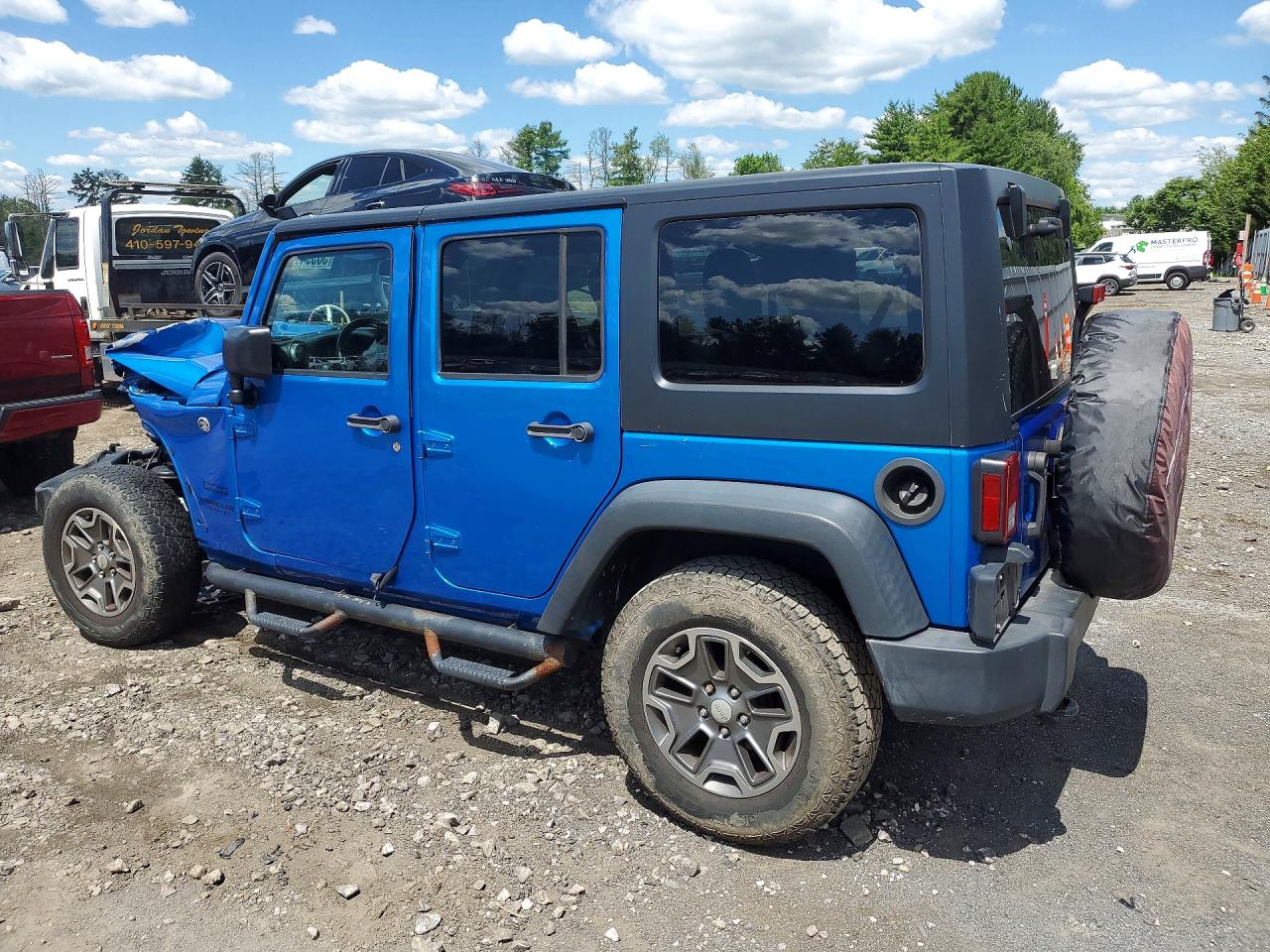 2016 Jeep Wrangler Unlimited Sport Blue vin: 1C4BJWDG6GL107935