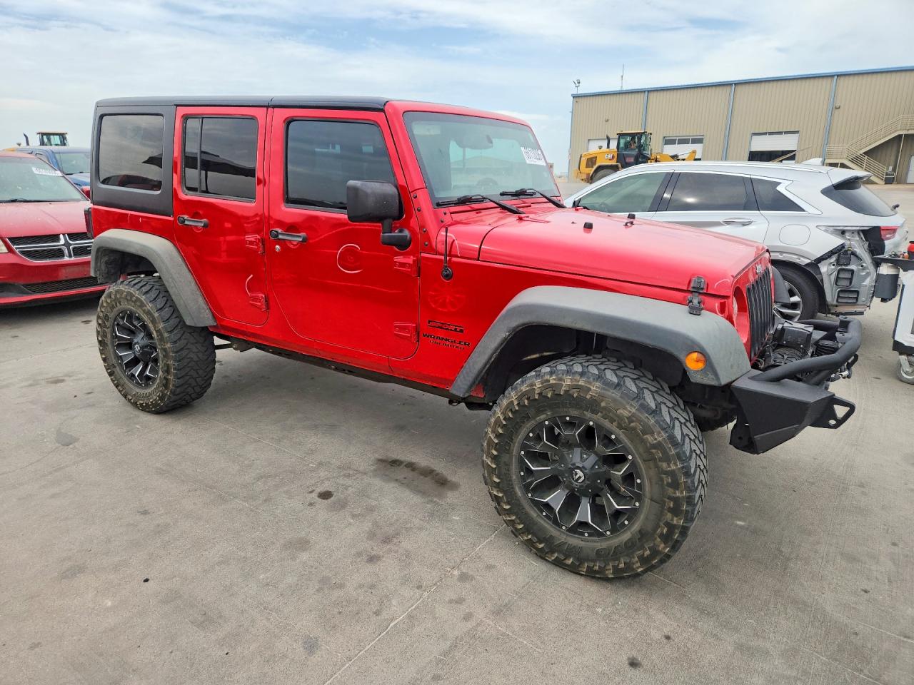 2016 Jeep Wrangler Unlimited Sport Красный vin: 1C4BJWDG6GL260315