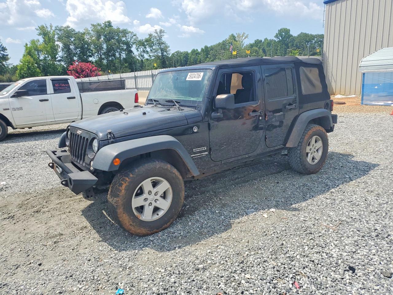 2018 Jeep Wrangler Unlimited Sport Черный vin: 1C4BJWDG6JL859464