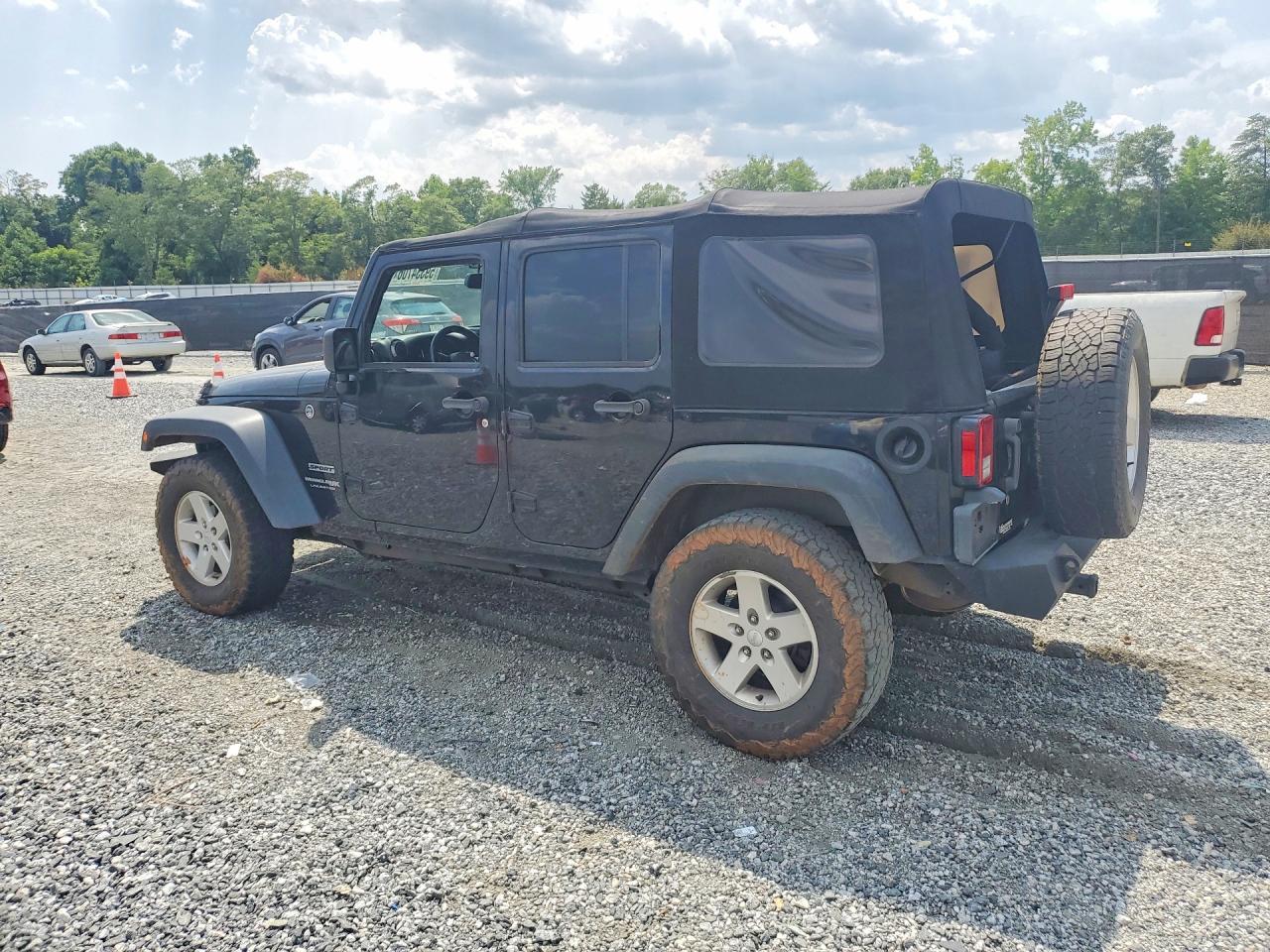2018 Jeep Wrangler Unlimited Sport Черный vin: 1C4BJWDG6JL859464