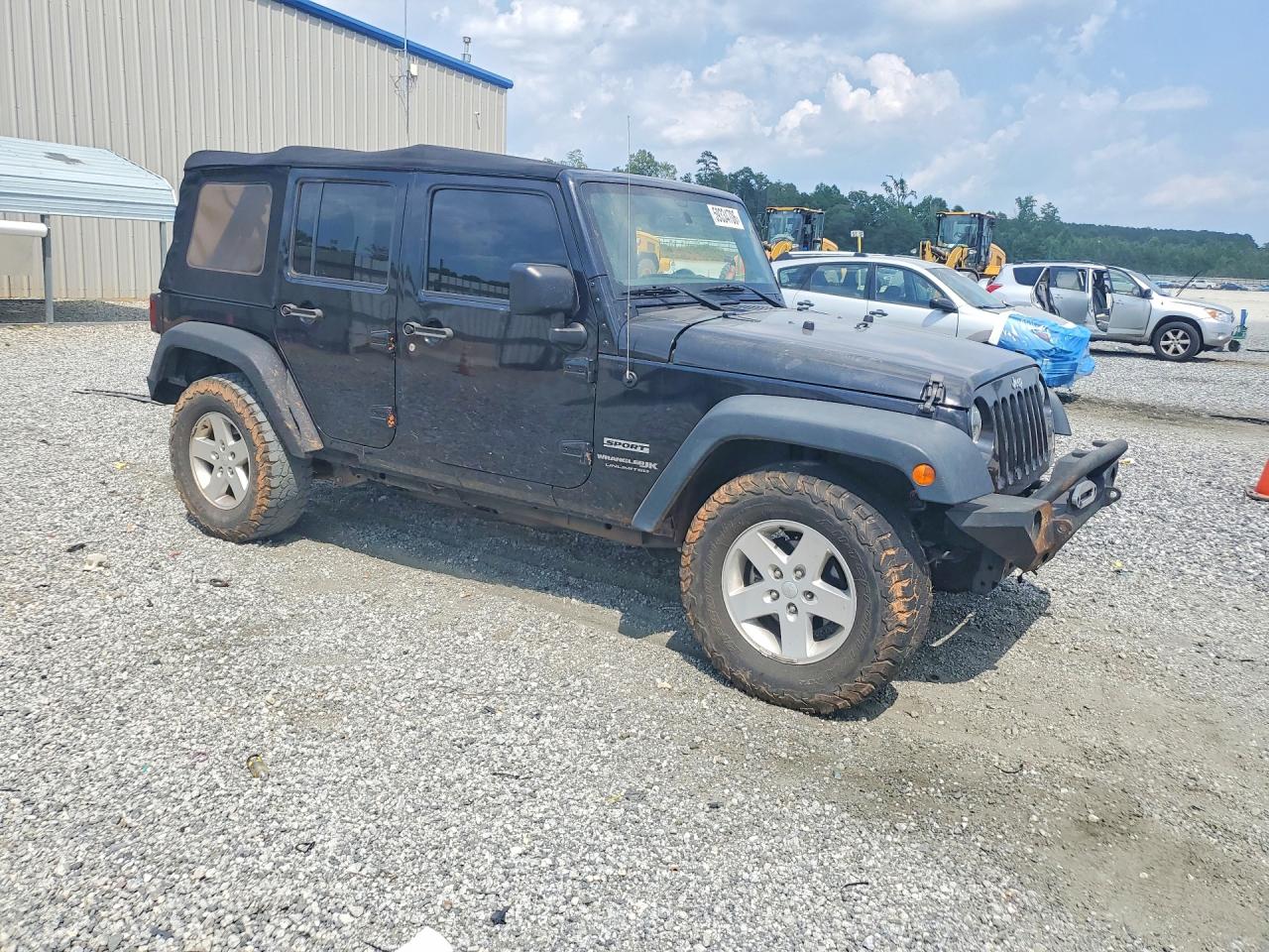 2018 Jeep Wrangler Unlimited Sport Черный vin: 1C4BJWDG6JL859464