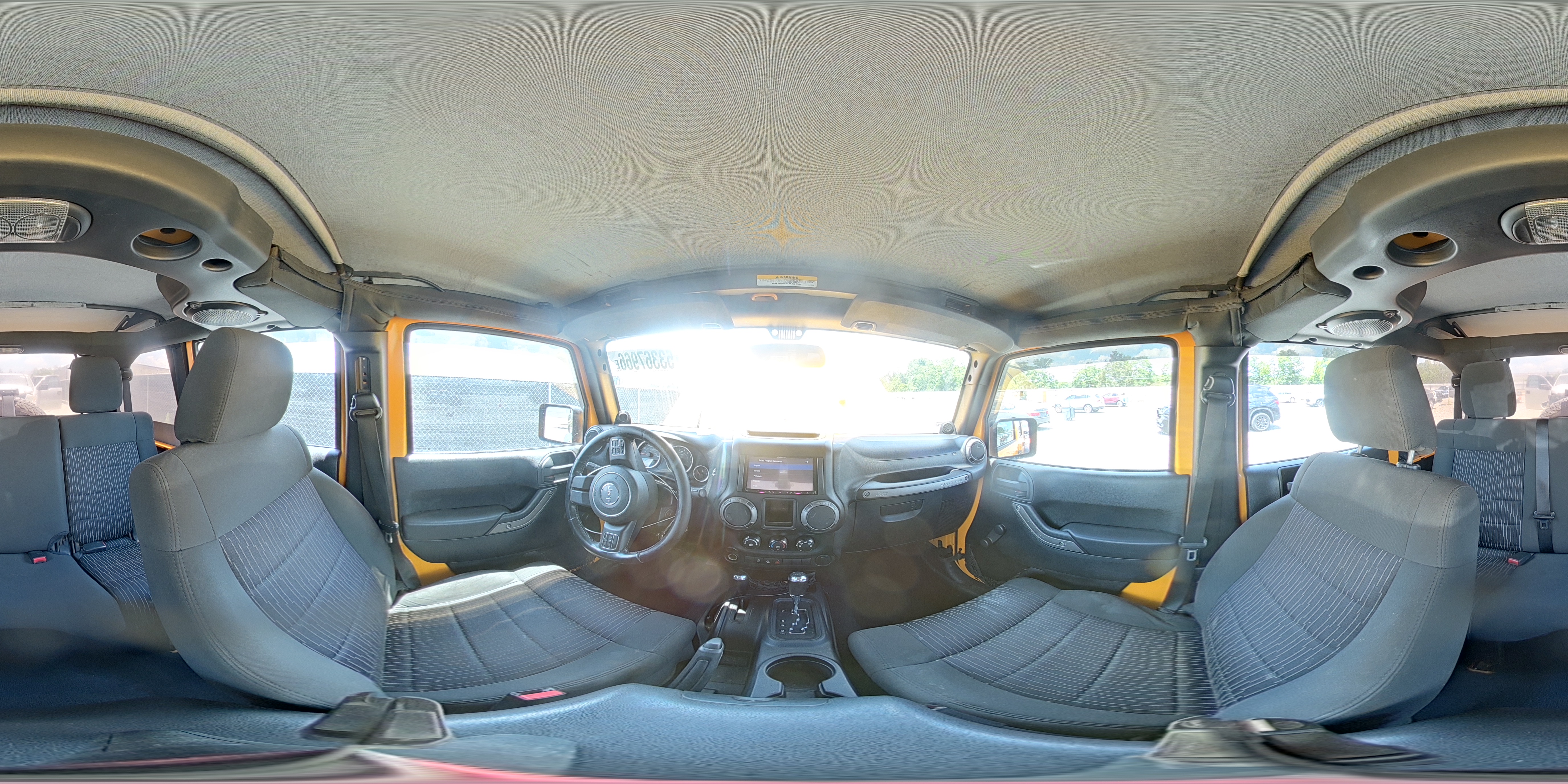 2012 Jeep Wrangler Unlimited Sport Yellow vin: 1C4BJWDG7CL120428