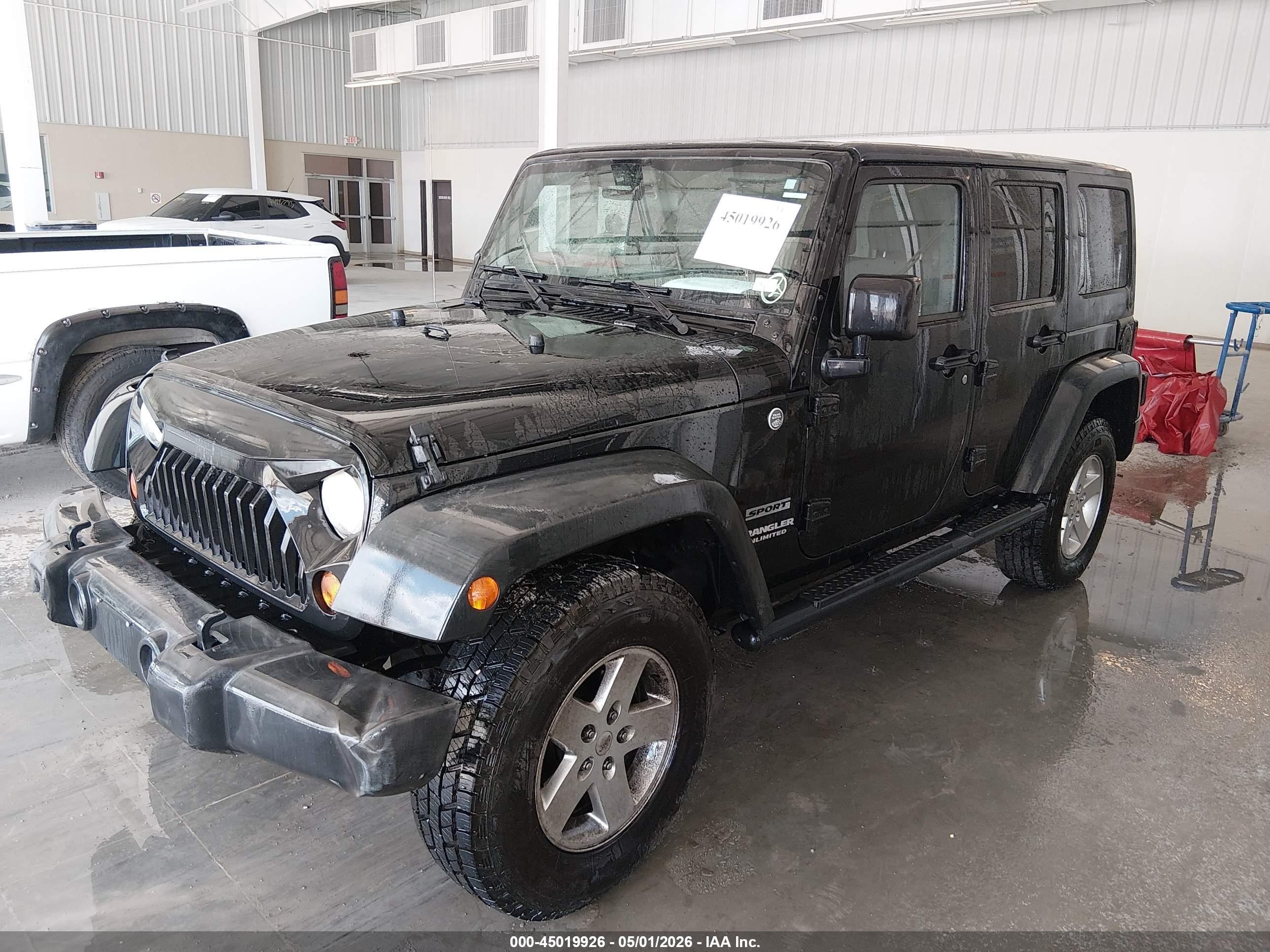 2012 Jeep Wrangler Unlimited Sport Black vin: 1C4BJWDG7CL266845