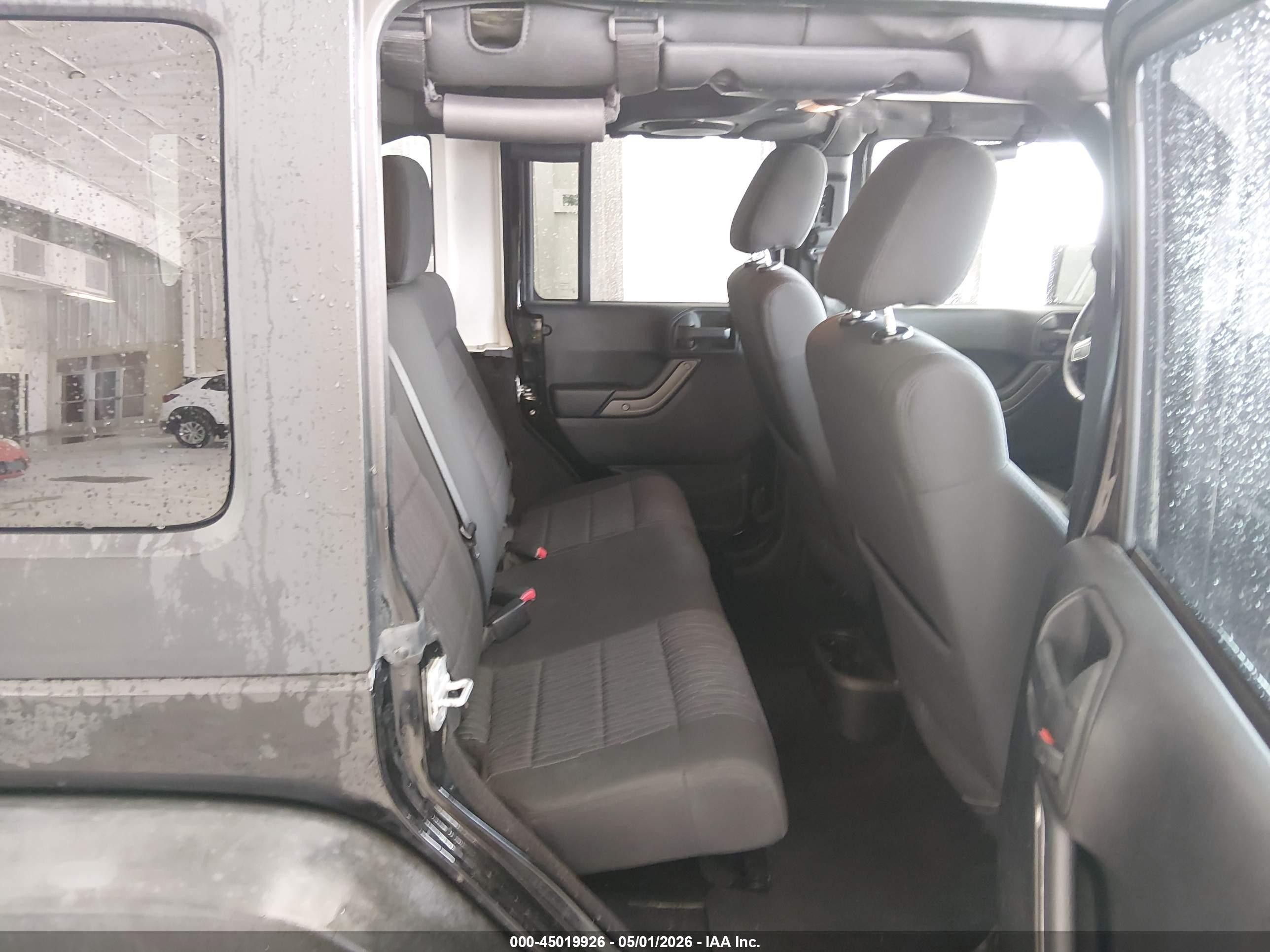 2012 Jeep Wrangler Unlimited Sport Black vin: 1C4BJWDG7CL266845