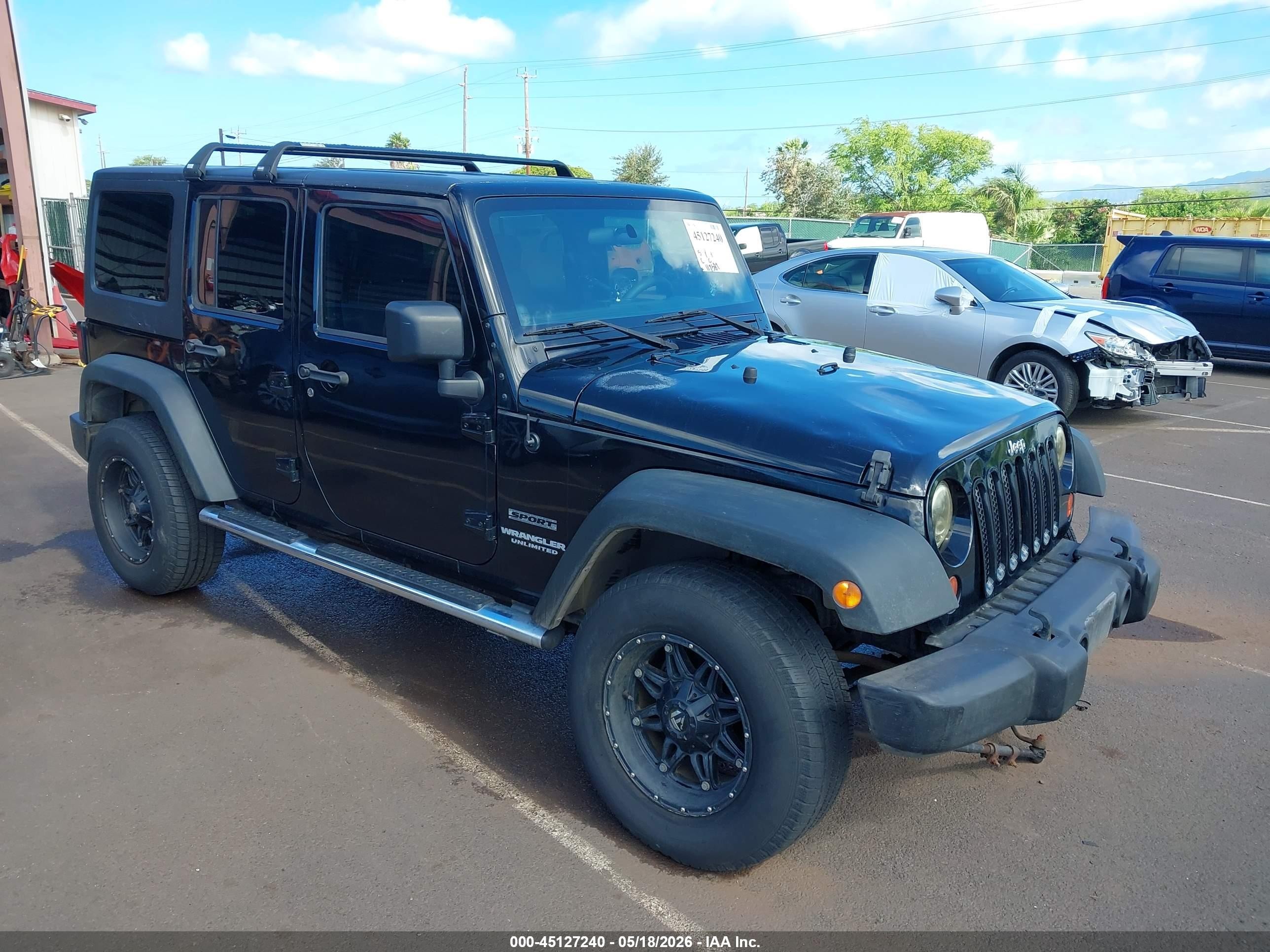 2013 Jeep Wrangler Unlimited Sport Black vin: 1C4BJWDG7DL504369