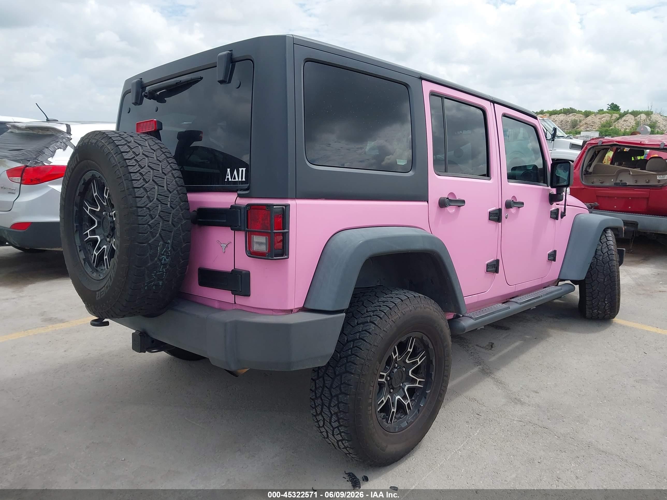 2013 Jeep Wrangler Unlimited Sport Pink vin: 1C4BJWDG7DL543043