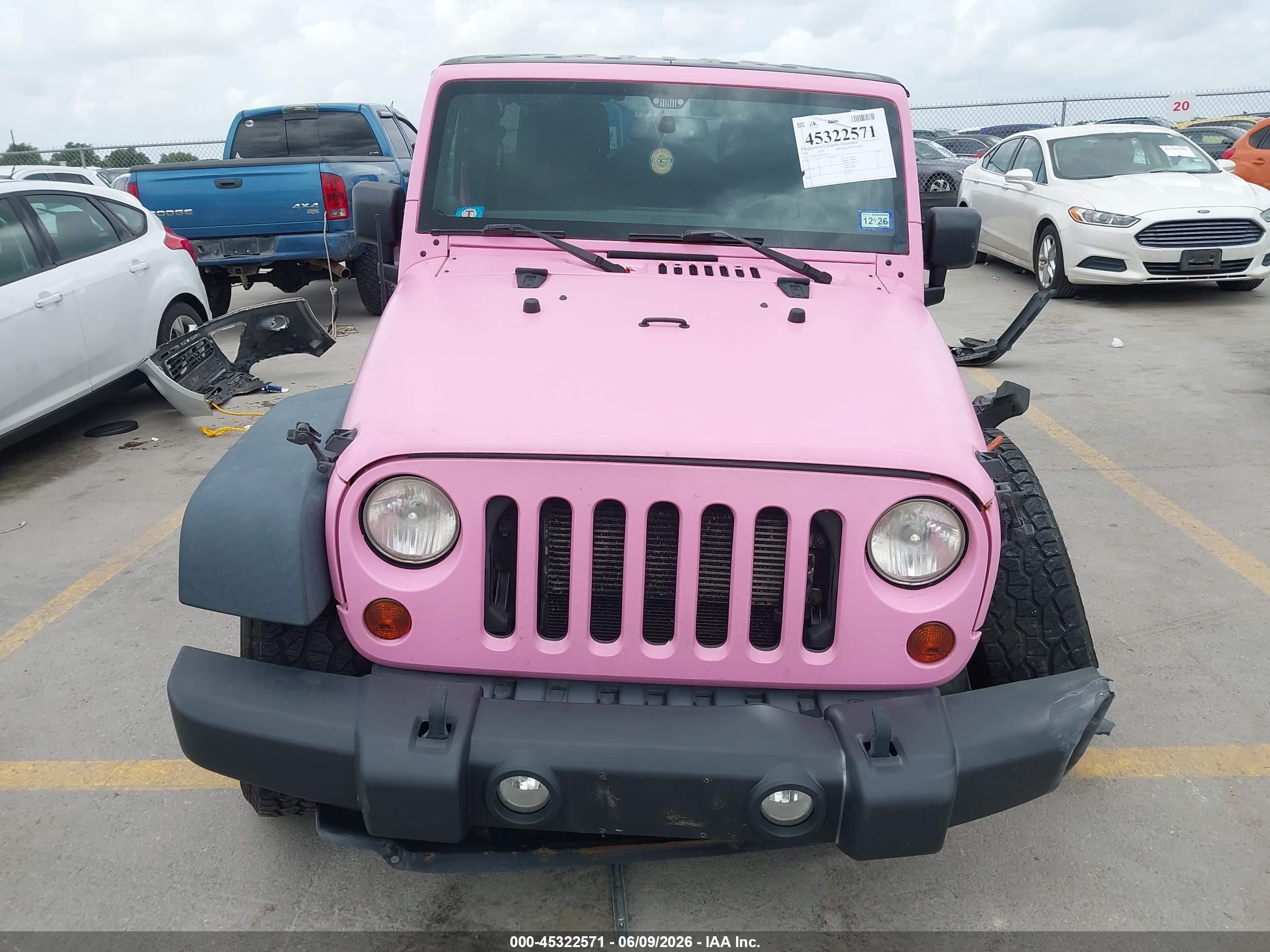 2013 Jeep Wrangler Unlimited Sport Pink vin: 1C4BJWDG7DL543043