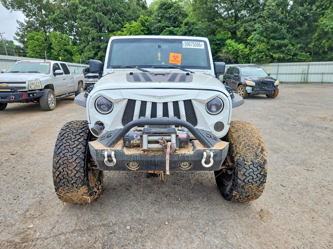 2013 Jeep Wrangler Unlimited White vin: 1C4BJWDG7DL554138