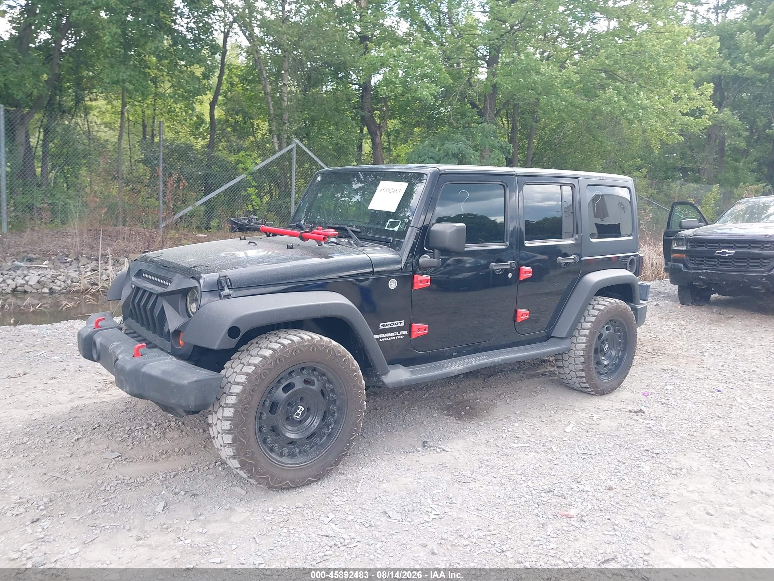 2013 Jeep Wrangler Unlimited Sport Black vin: 1C4BJWDG7DL581257