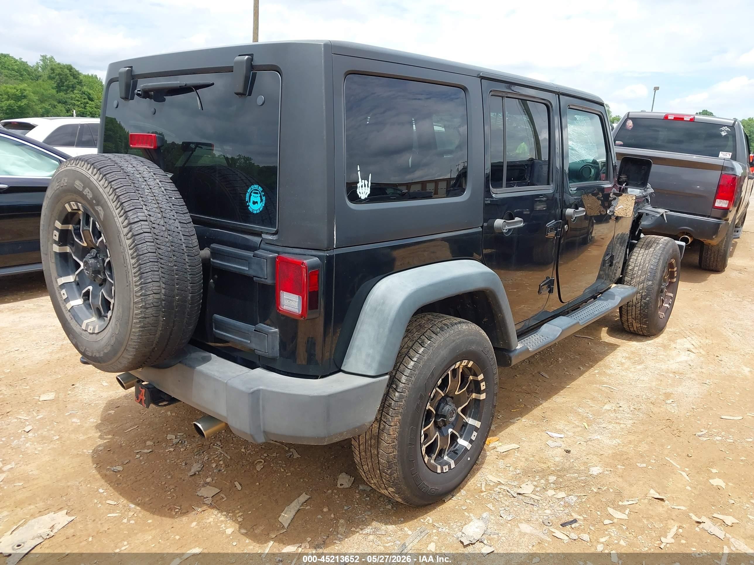 2014 Jeep Wrangler Unlimited Sport Black vin: 1C4BJWDG7EL140066