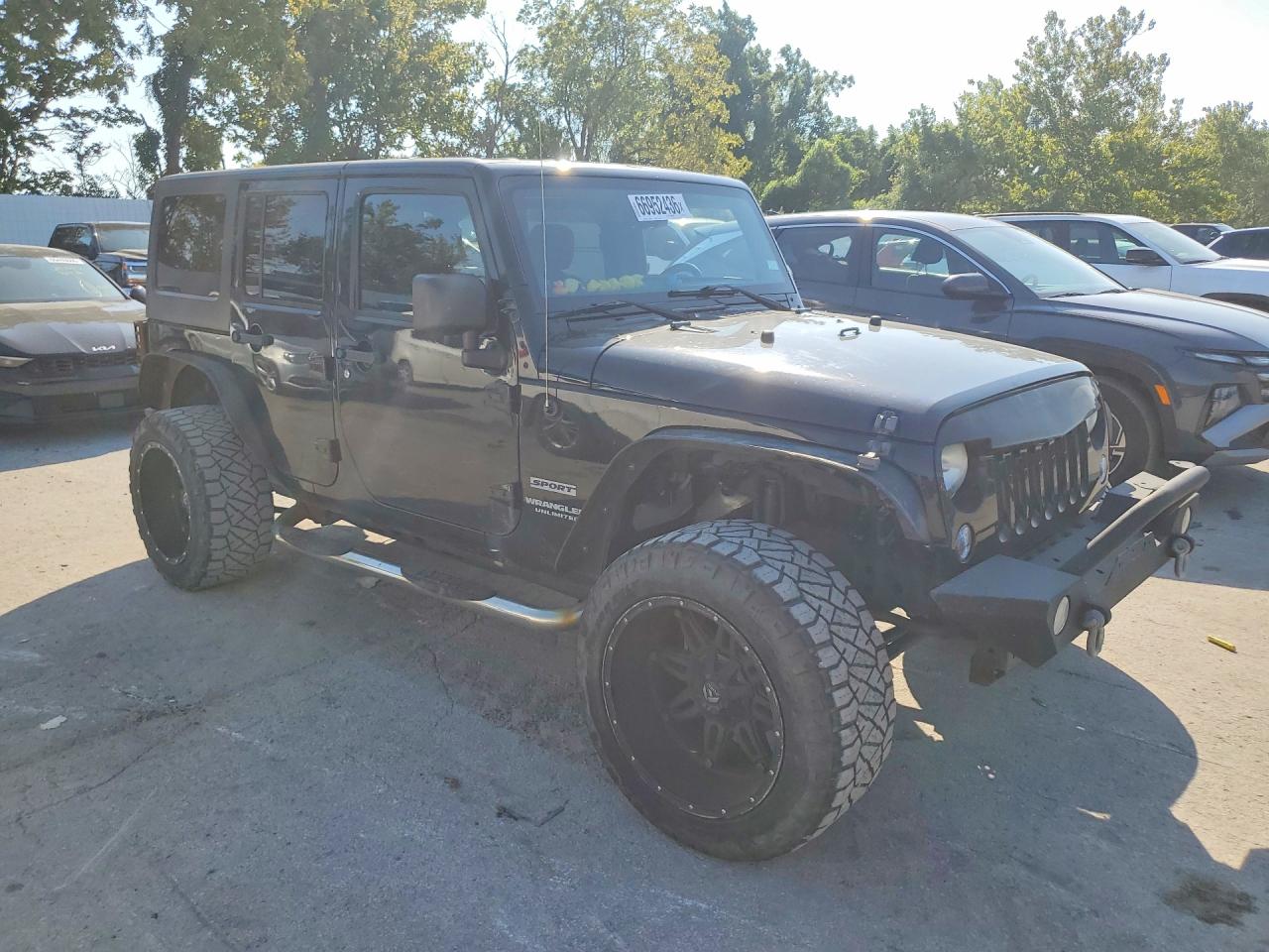 2014 Jeep Wrangler Unlimited Sport Black vin: 1C4BJWDG7EL207443