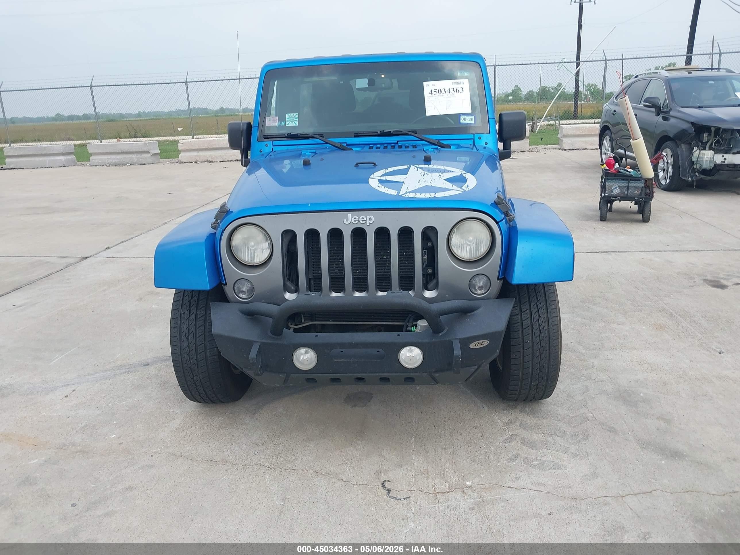 2014 Jeep Wrangler Unlimited Freedom Edition Blue vin: 1C4BJWDG7EL222802