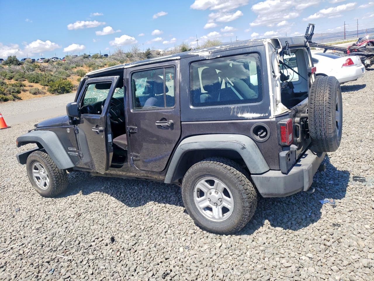 2014 Jeep Wrangler Unlimited Sport Black vin: 1C4BJWDG7EL253032