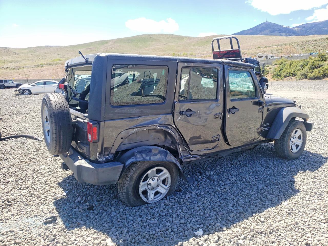 2014 Jeep Wrangler Unlimited Sport Black vin: 1C4BJWDG7EL253032