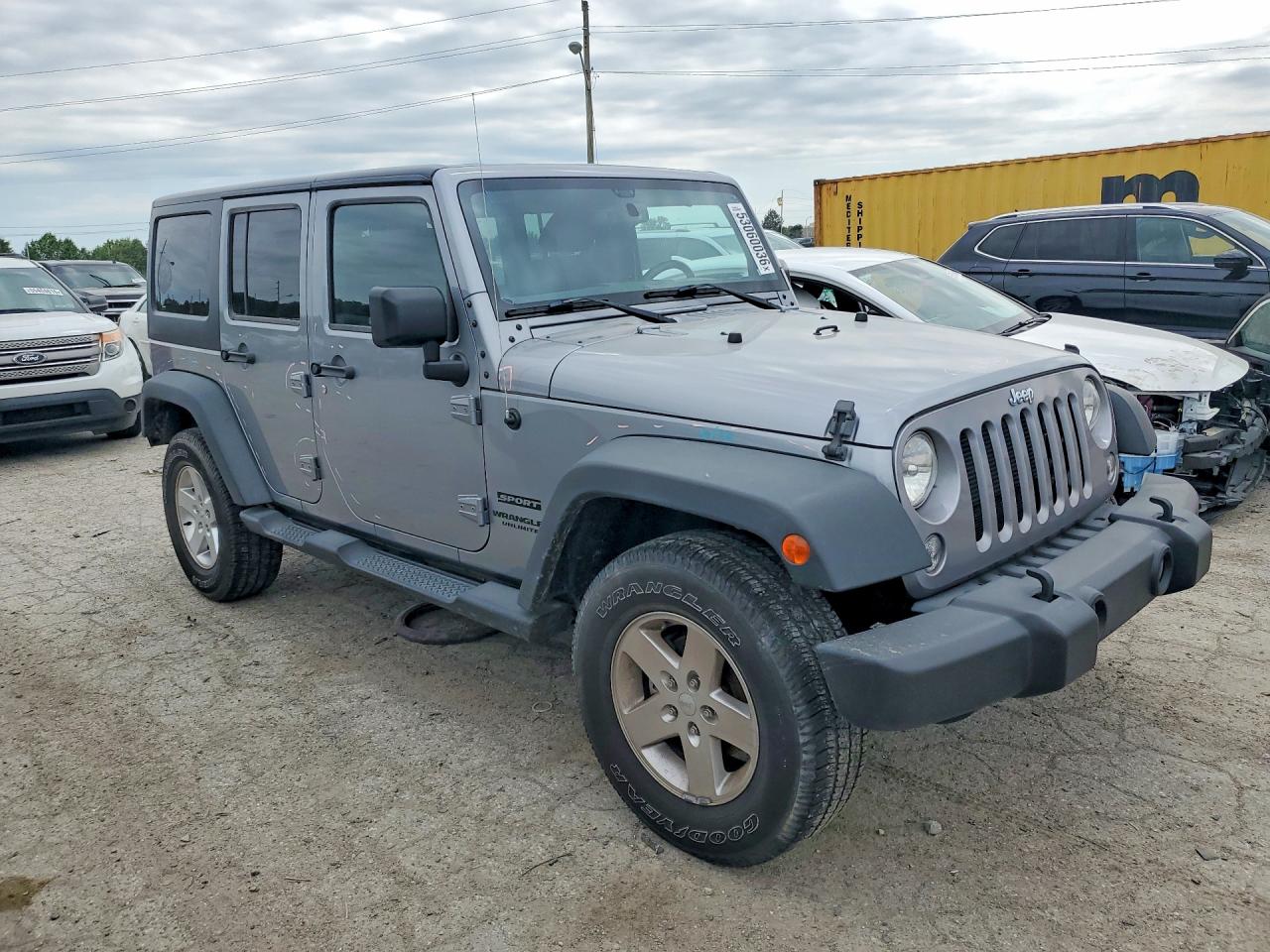 2015 Jeep Wrangler Unlimited Sport Silver vin: 1C4BJWDG7FL528898