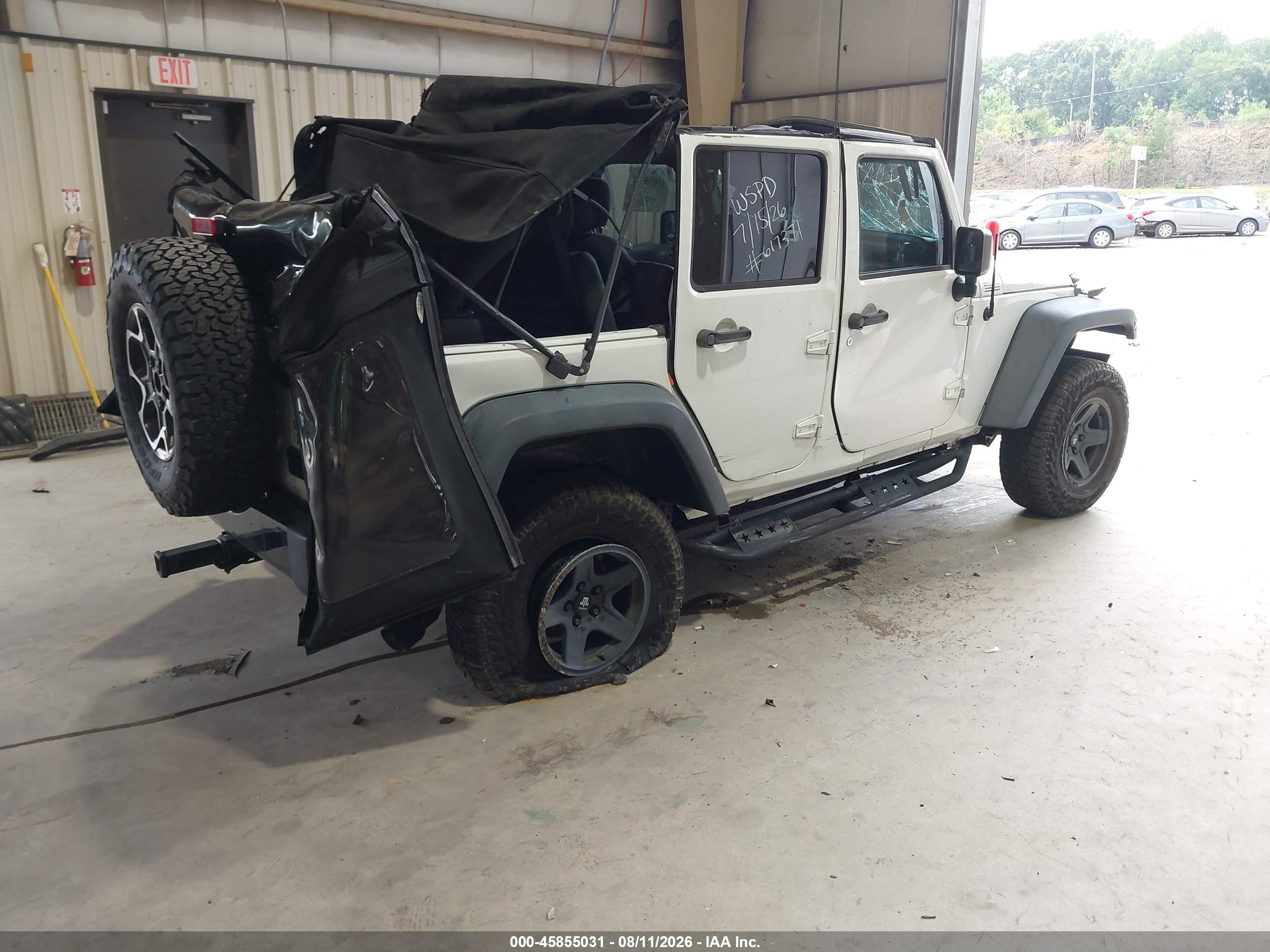 2015 Jeep Wrangler Unlimited Willys Wheeler White vin: 1C4BJWDG7FL617371