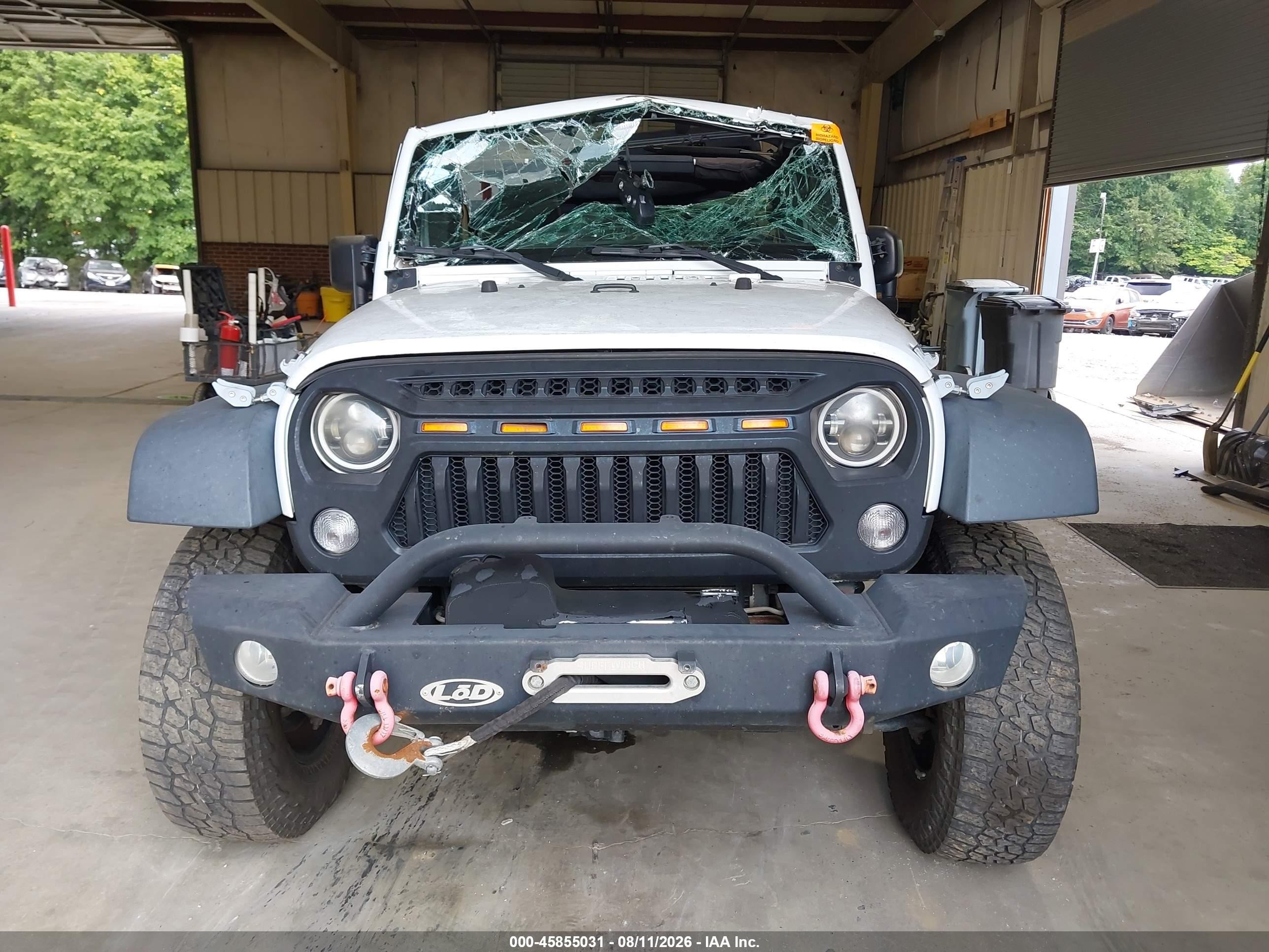 2015 Jeep Wrangler Unlimited Willys Wheeler White vin: 1C4BJWDG7FL617371