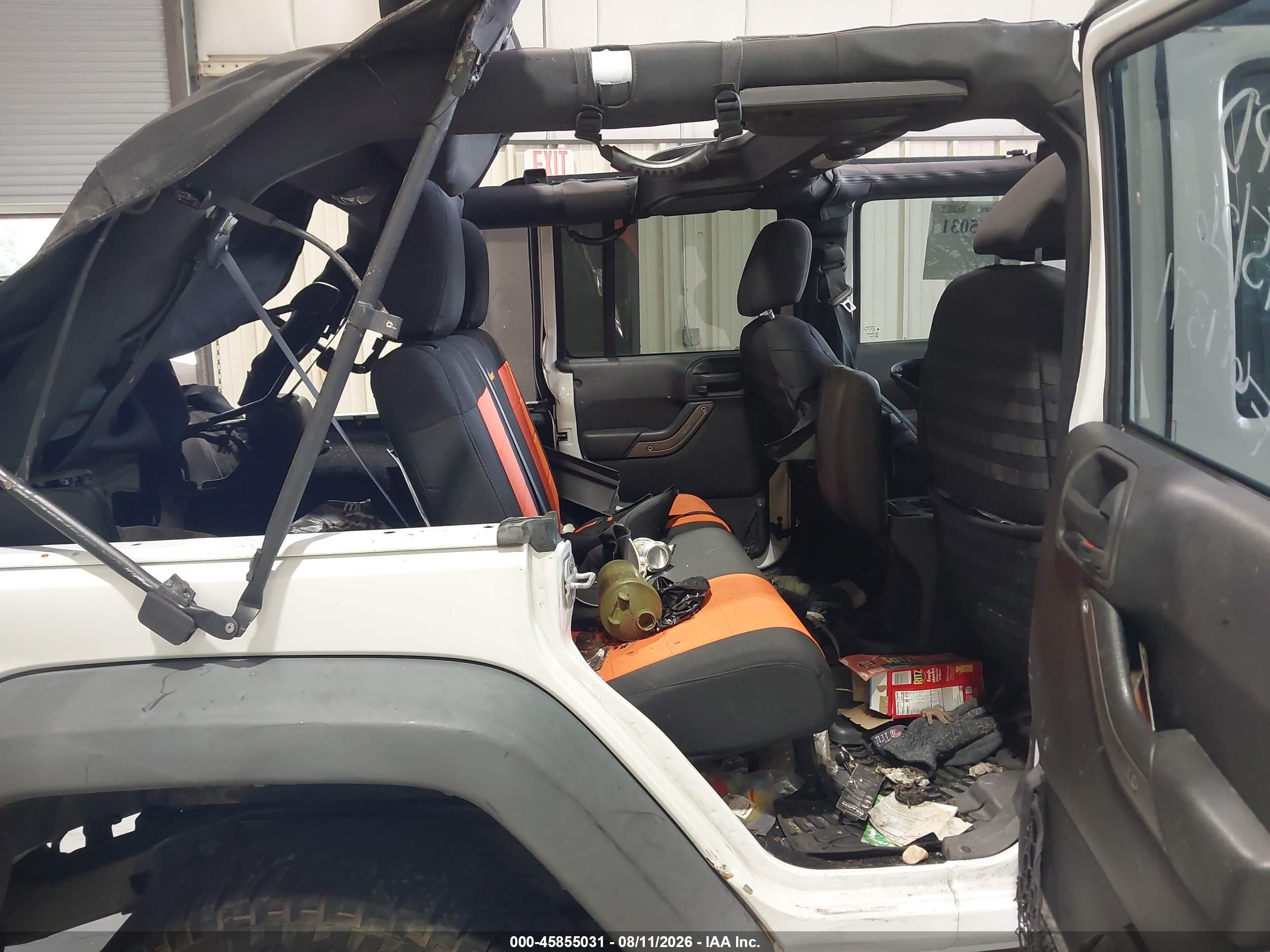 2015 Jeep Wrangler Unlimited Willys Wheeler White vin: 1C4BJWDG7FL617371