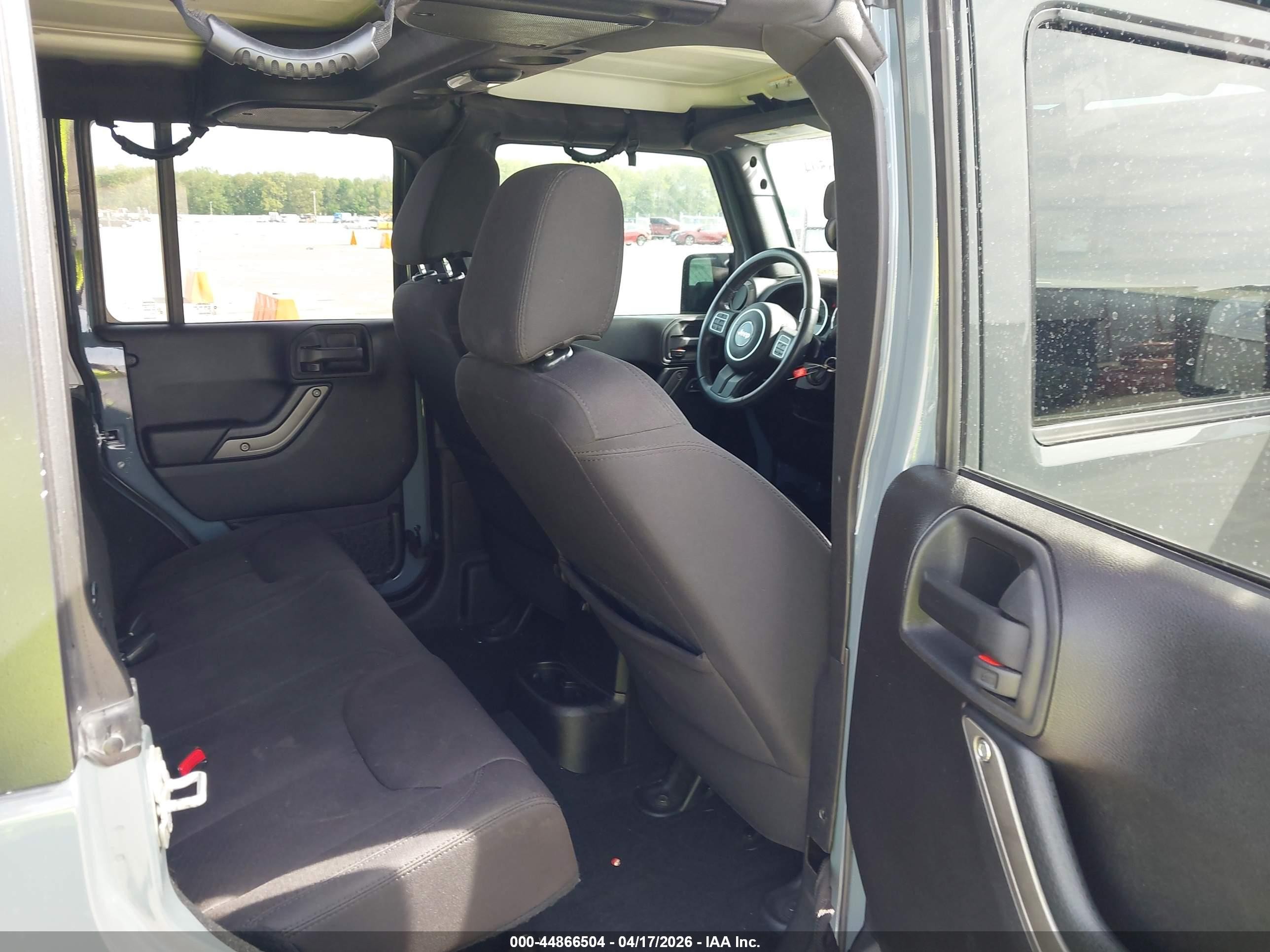 2015 Jeep Wrangler Unlimited Willys Wheeler Gray vin: 1C4BJWDG7FL634929