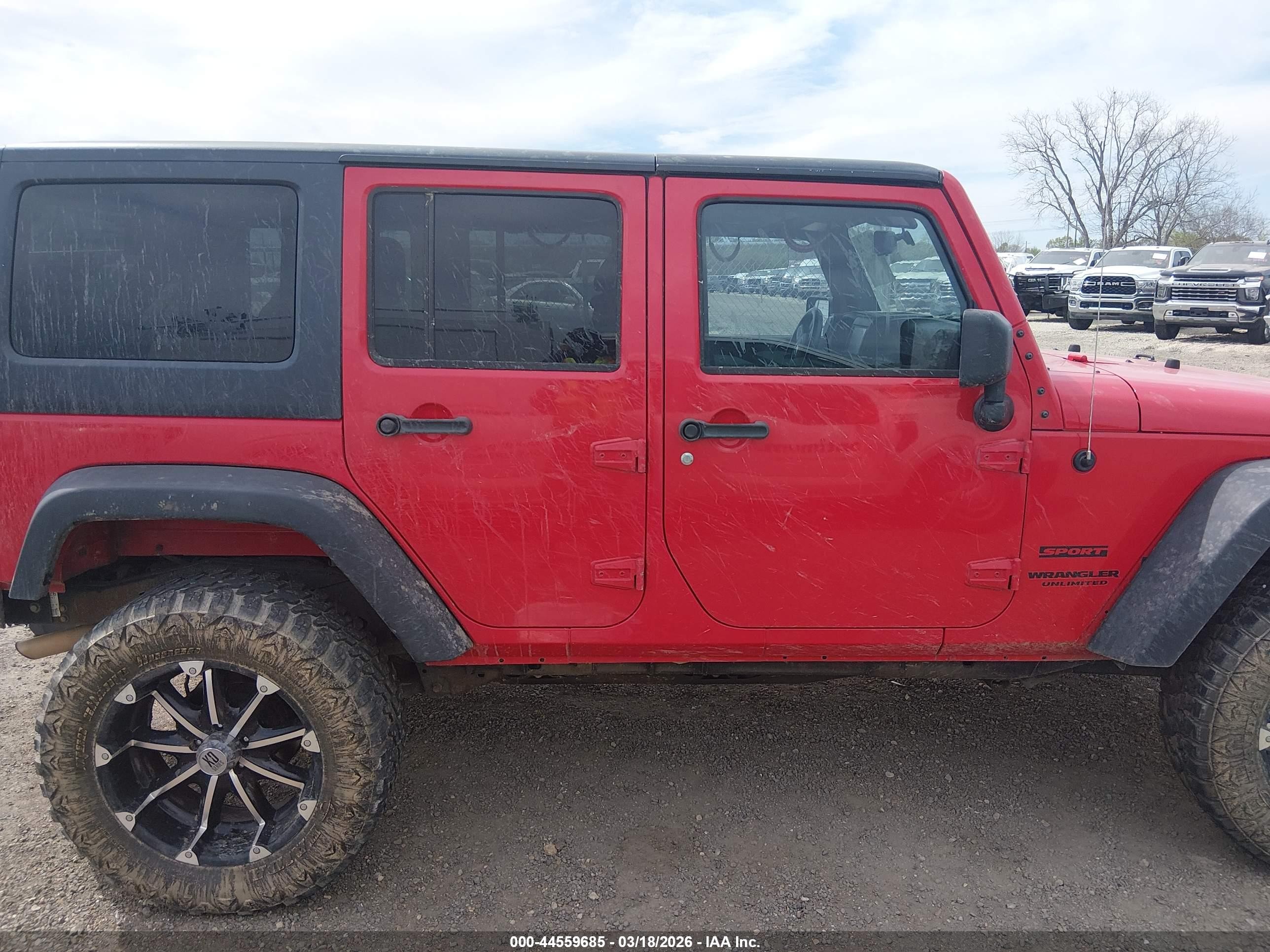 2015 Jeep Wrangler Unlimited Sport Красный vin: 1C4BJWDG7FL635370
