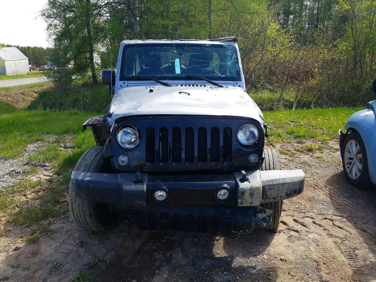 2015 Jeep Wrangler Unlimited S Silver vin: 1C4BJWDG7FL672984
