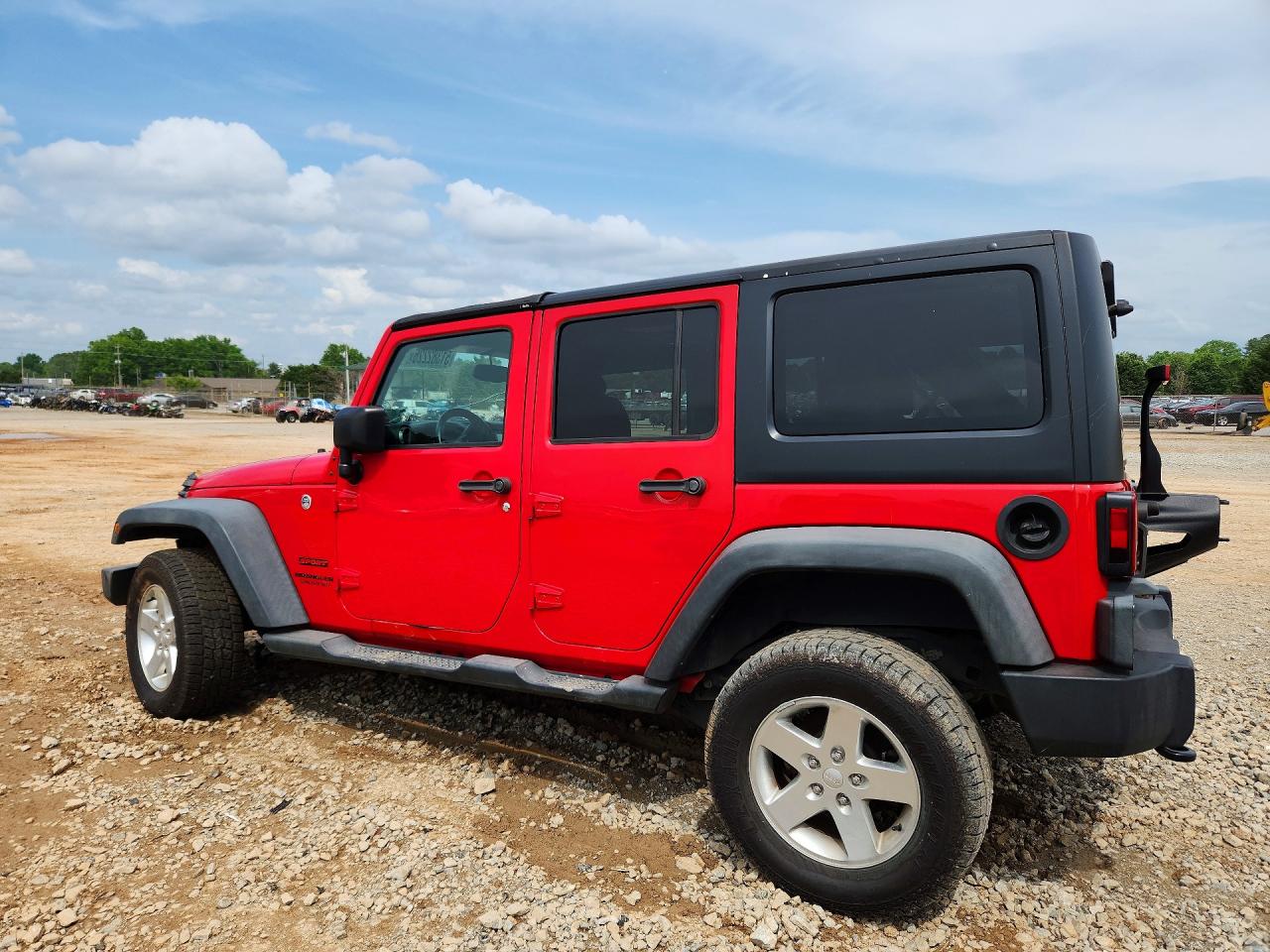 2016 Jeep Wrangler Unlimited Sport Красный vin: 1C4BJWDG7GL175855