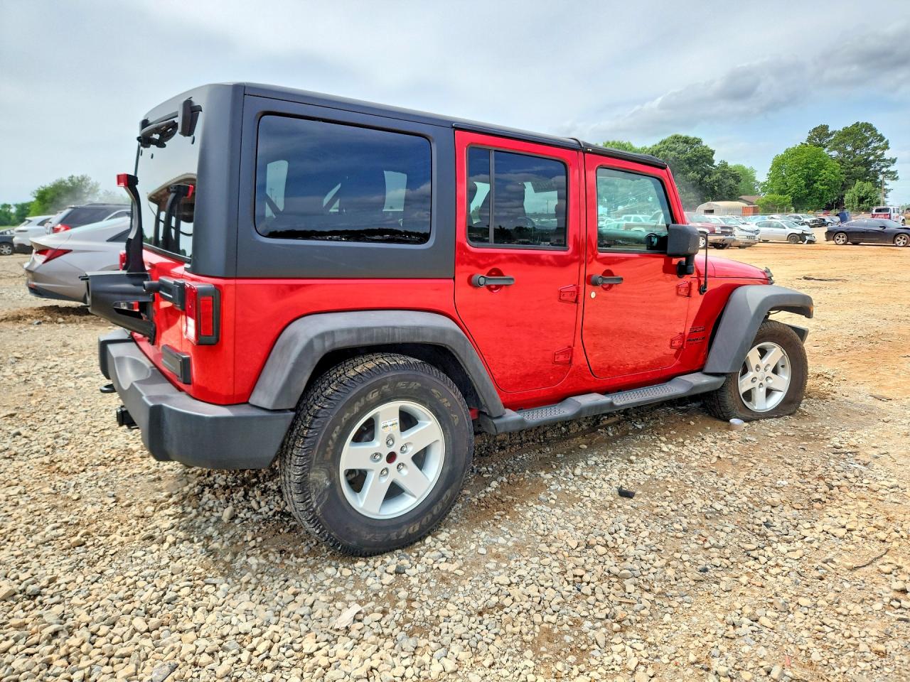 2016 Jeep Wrangler Unlimited Sport Красный vin: 1C4BJWDG7GL175855