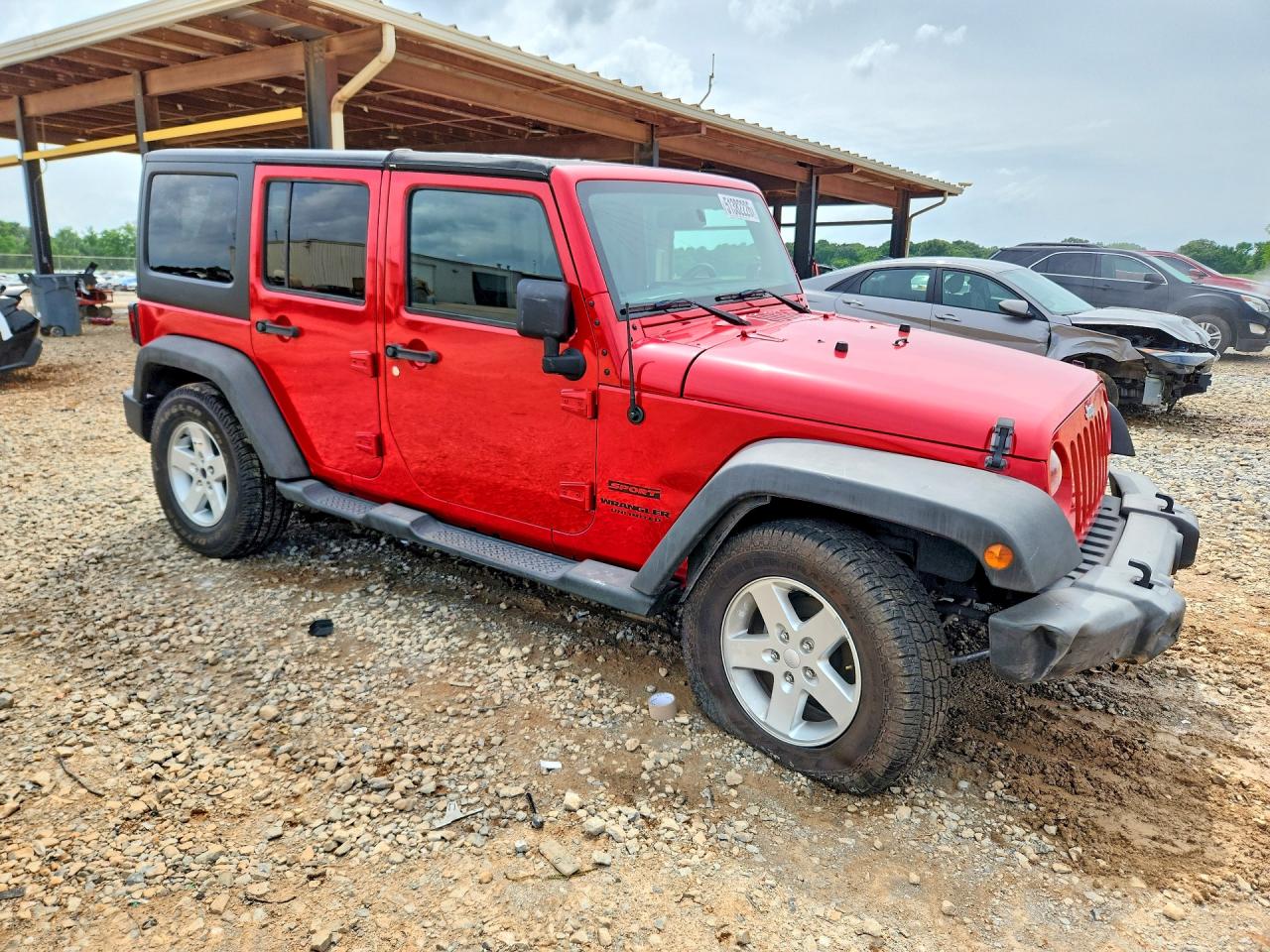2016 Jeep Wrangler Unlimited Sport Красный vin: 1C4BJWDG7GL175855