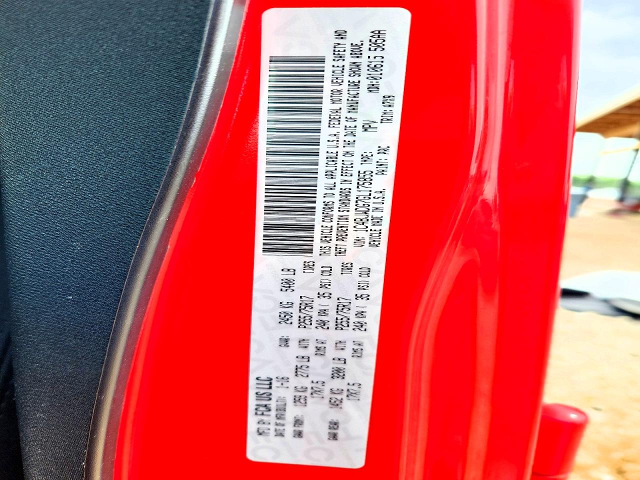 2016 Jeep Wrangler Unlimited Sport Красный vin: 1C4BJWDG7GL175855