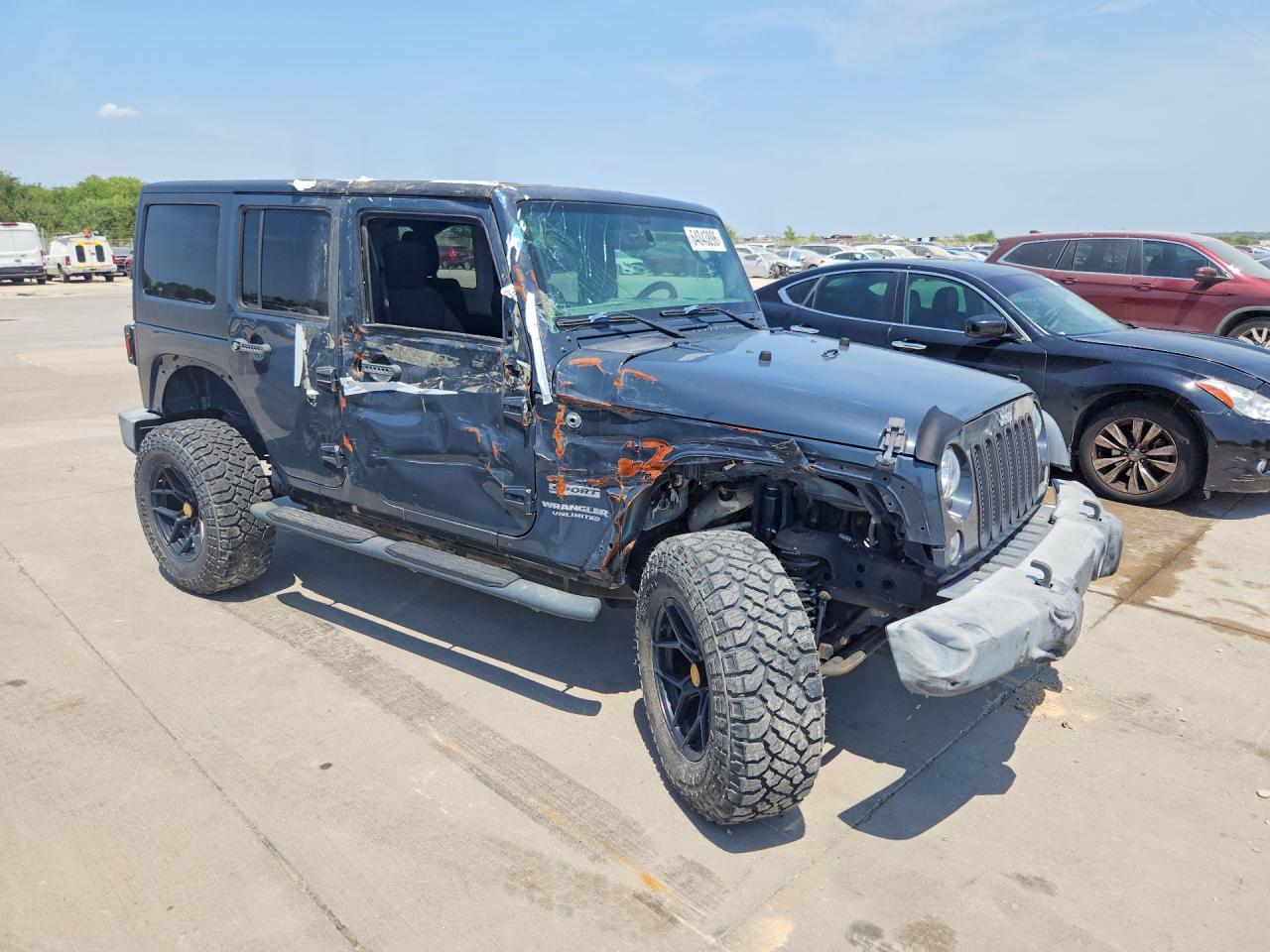 2017 Jeep Wrangler Unlimited Sport Black vin: 1C4BJWDG7HL607071