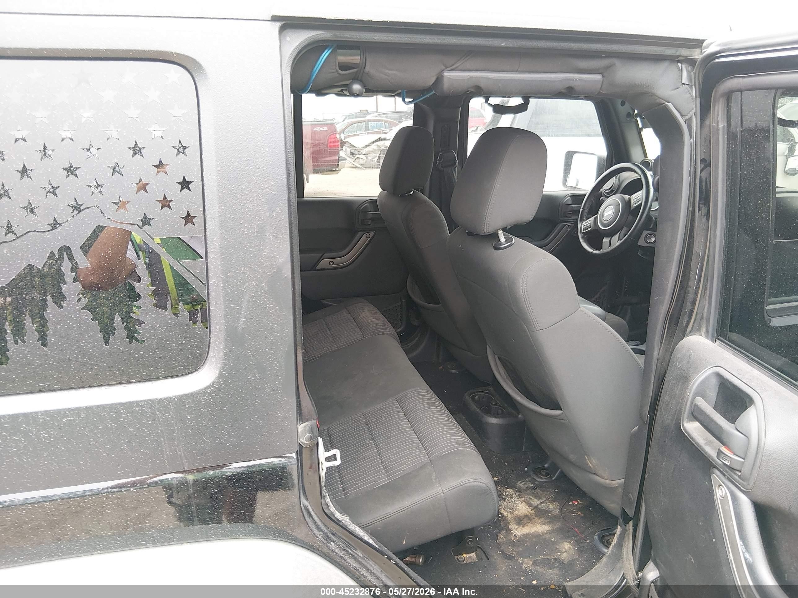 2012 Jeep Wrangler Unlimited Sport Black vin: 1C4BJWDG8CL181688