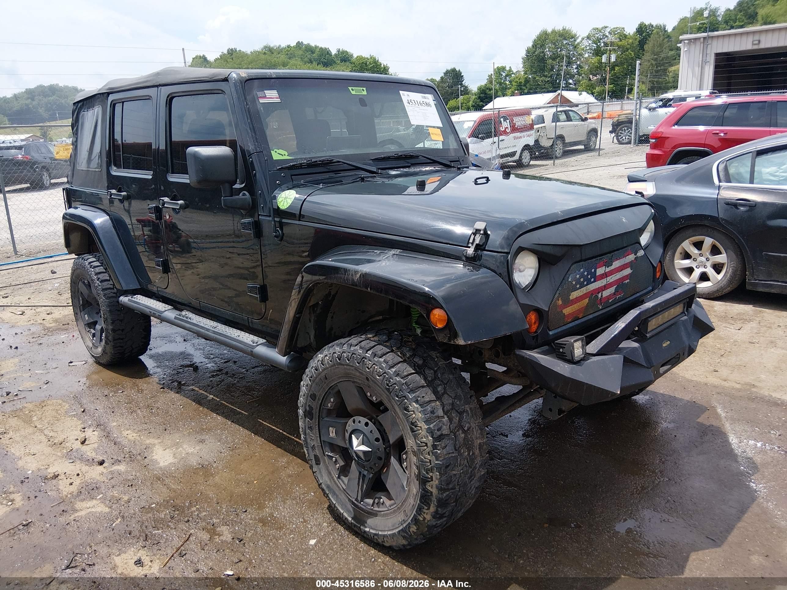 2012 Jeep Wrangler Unlimited Sport Черный vin: 1C4BJWDG8CL208470