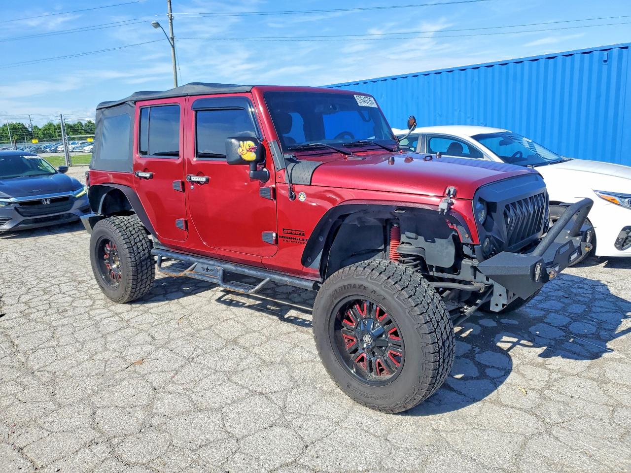 2013 Jeep Wrangler Unlimited Sport Burgundy vin: 1C4BJWDG8DL577508