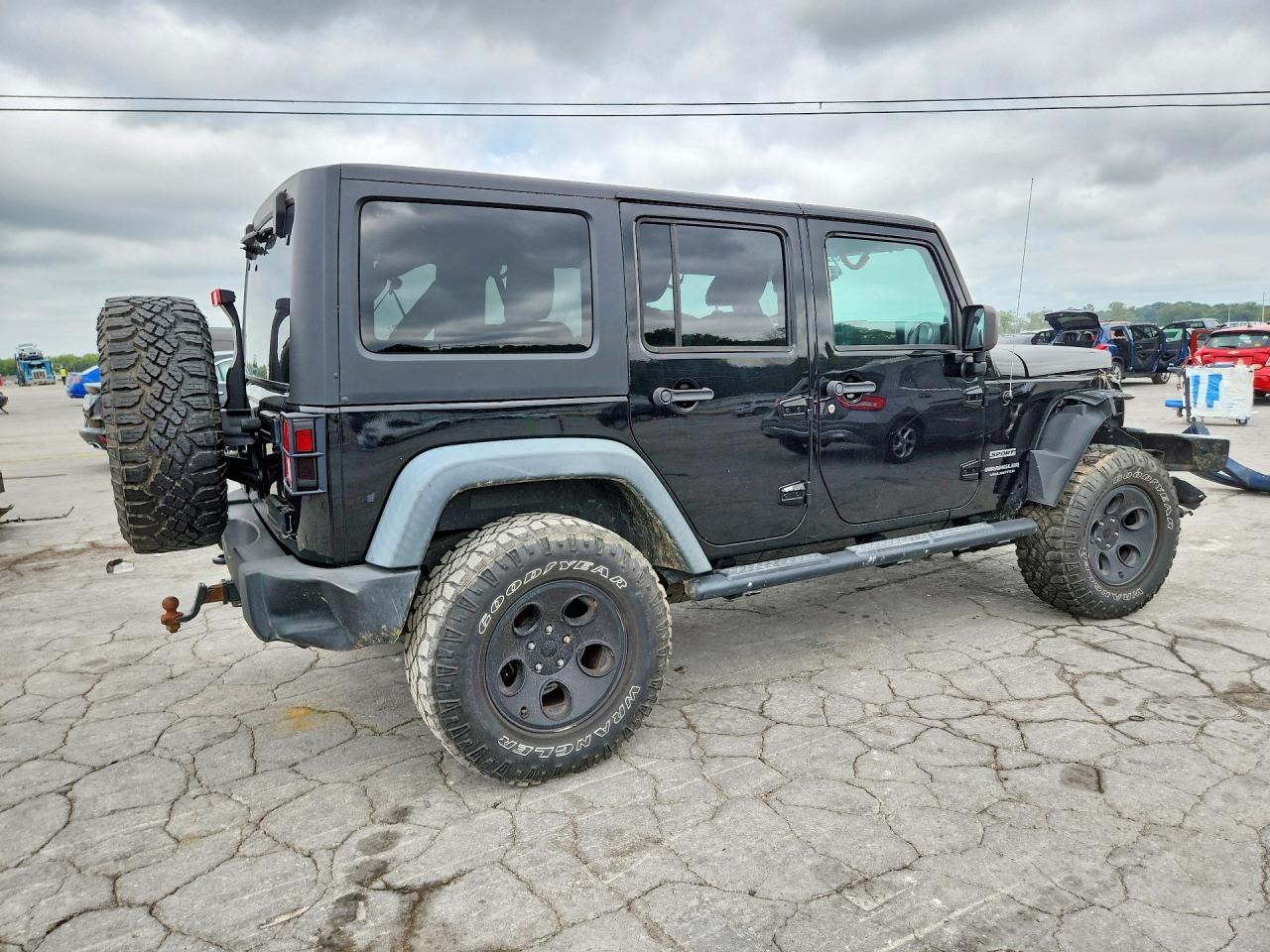 2013 Jeep Wrangler Unlimited Sport Black vin: 1C4BJWDG8DL703155