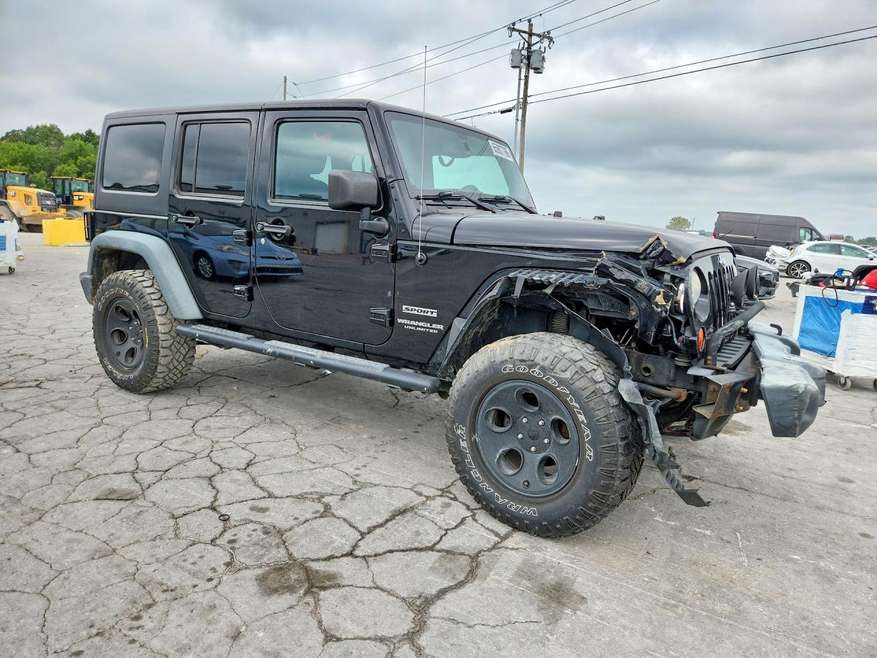 2013 Jeep Wrangler Unlimited Sport Black vin: 1C4BJWDG8DL703155