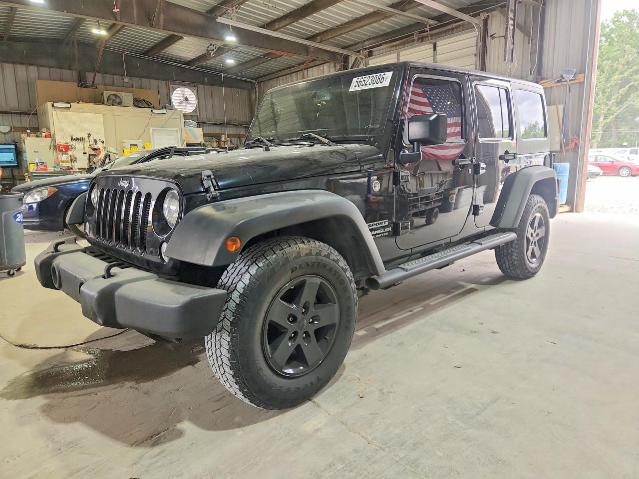 2015 Jeep Wrangler Unlimited Sport Black vin: 1C4BJWDG8FL520552