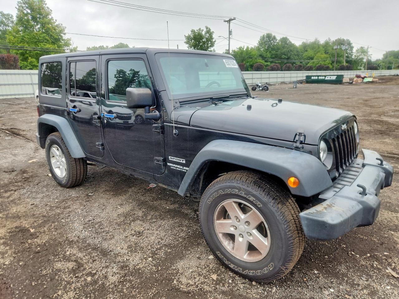 2015 Jeep Wrangler Unlimited Sport Black vin: 1C4BJWDG8FL549730