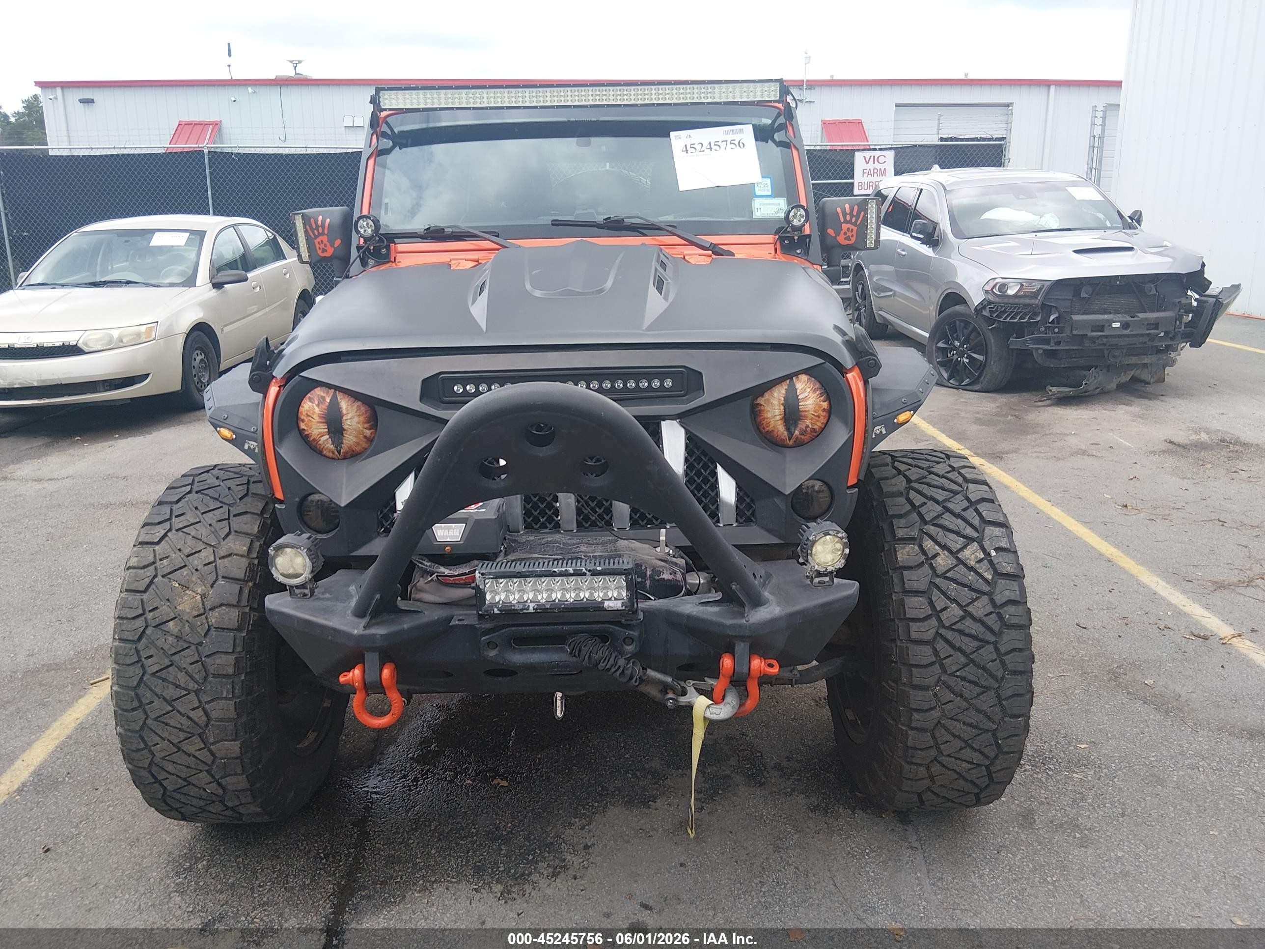 2015 Jeep Wrangler Unlimited Sport Orange vin: 1C4BJWDG8FL577625